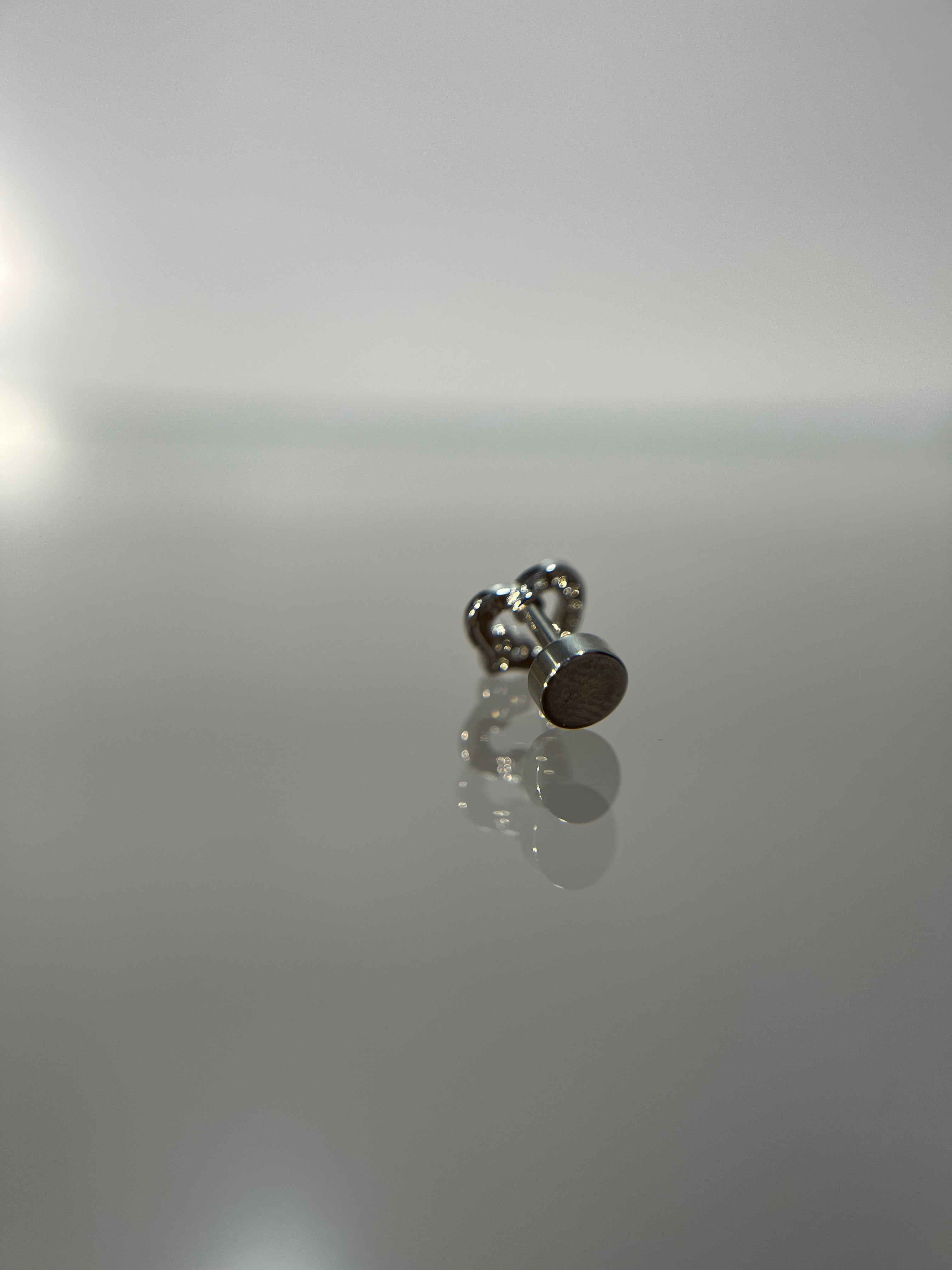 Piercings corazón (cierre plano)