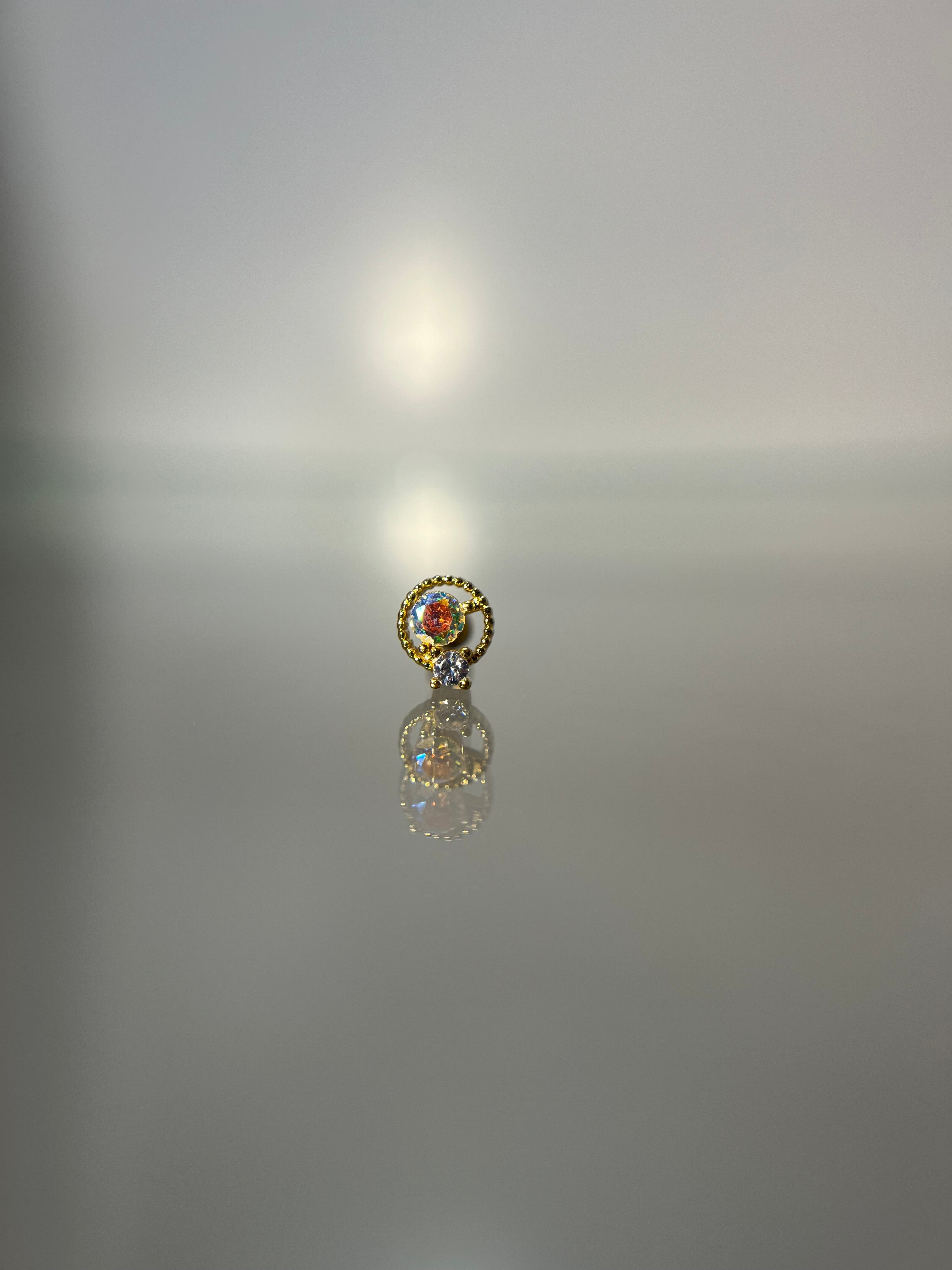 Piercing diamantes (cierre esfera)