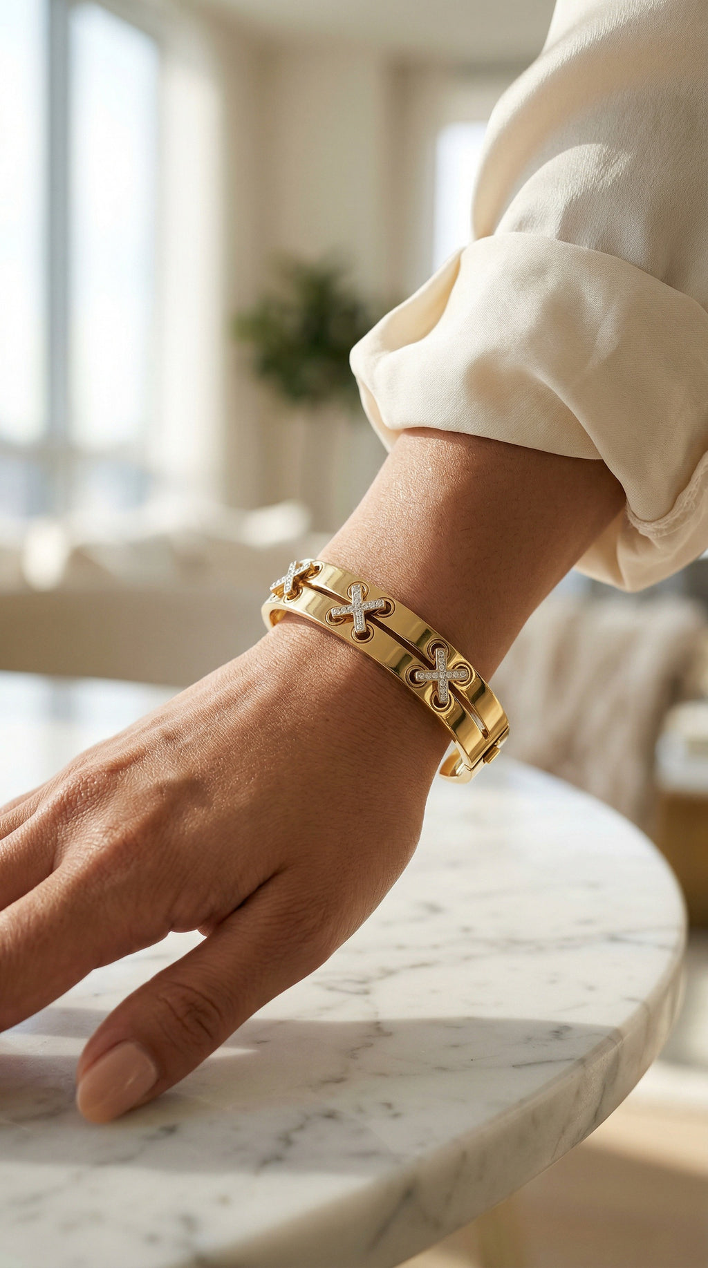 Brazalete x color dorado