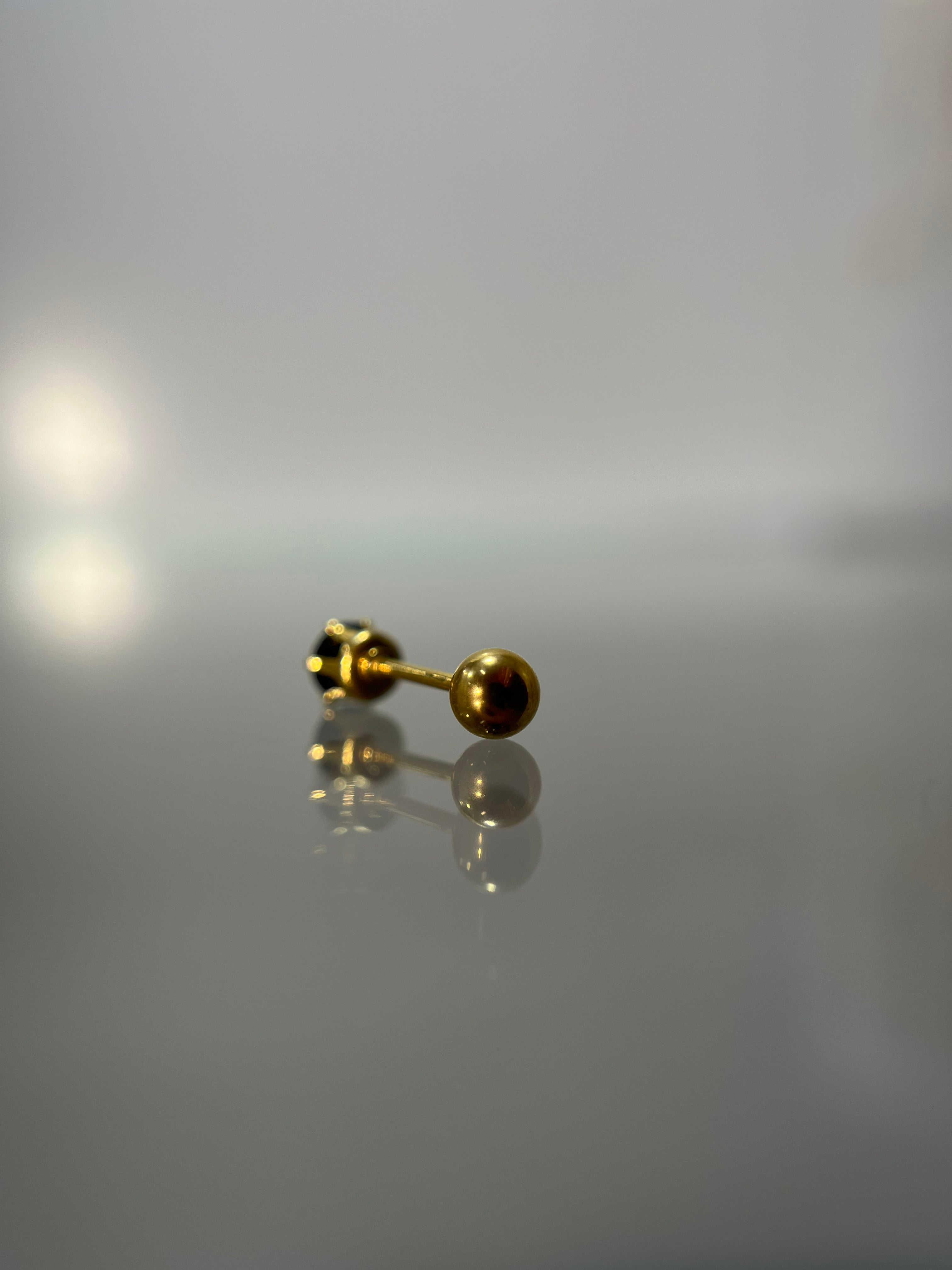 Piercings brillo mediano (cierre esfera)