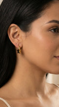 Pendientes de estrella dorados