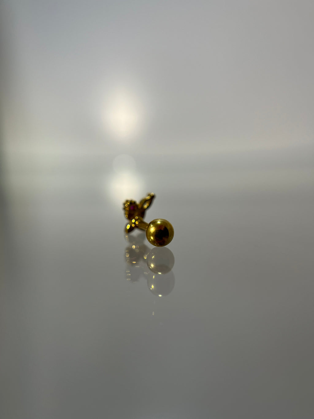 Piercings flores (cierre esfera)