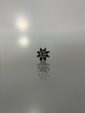 Piercings Flor negra (cierre esfera)