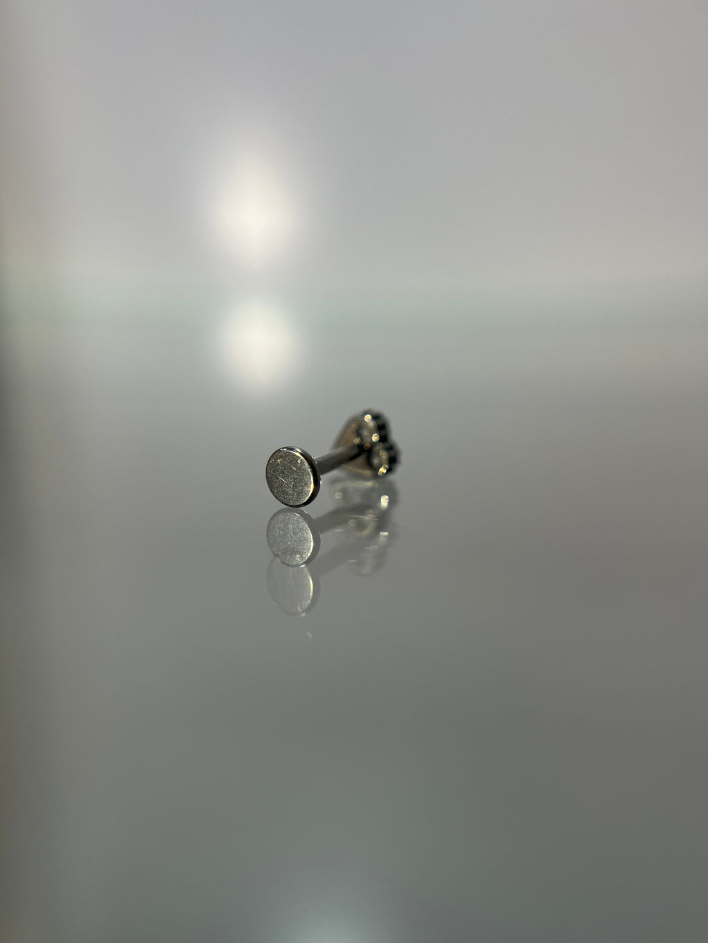 Piercings mini heart diamante (cierre plano)