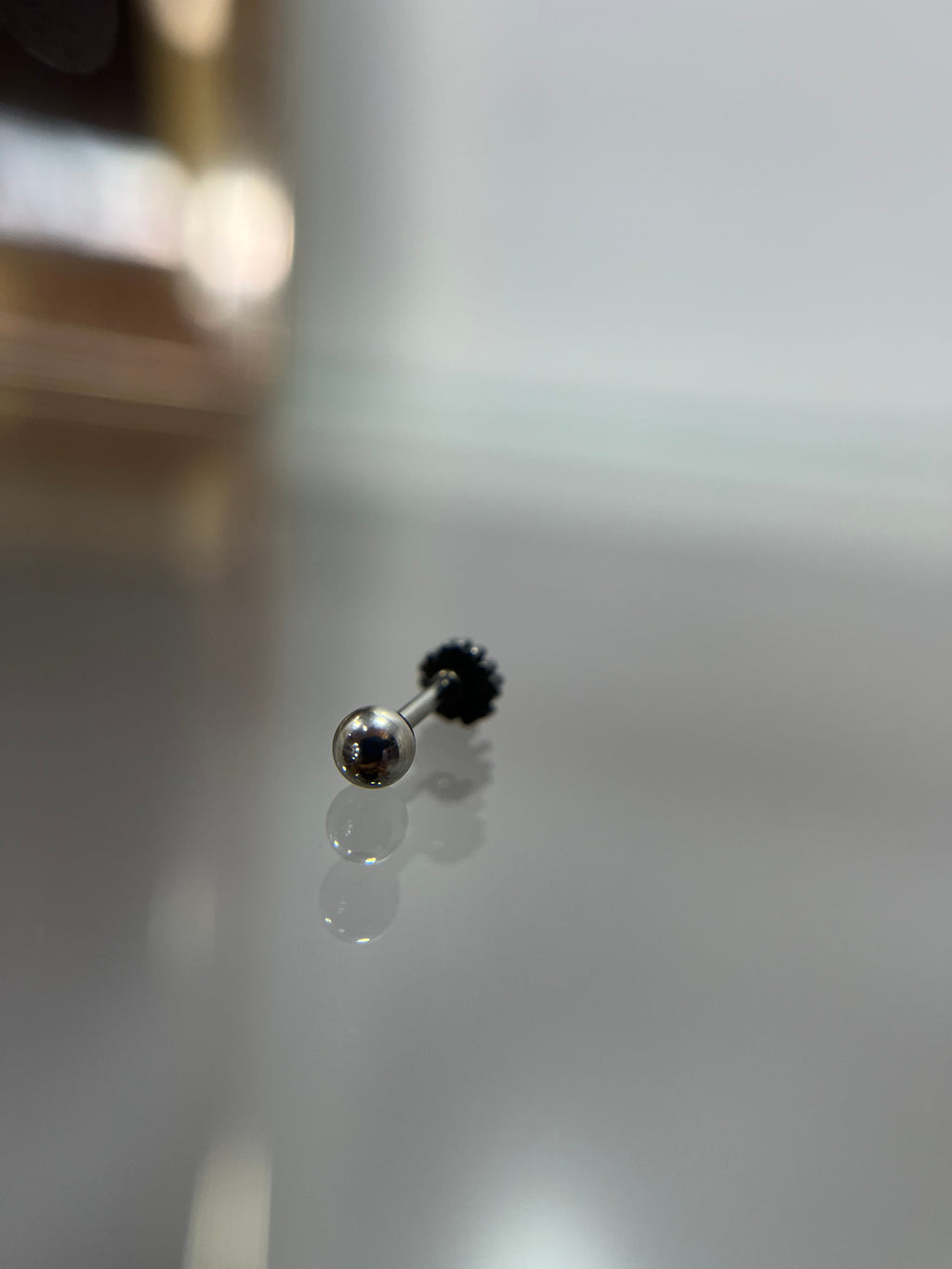 Piercings flor (cierre esfera)