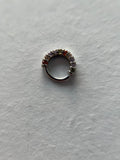 Piercings diamantes encrustados
