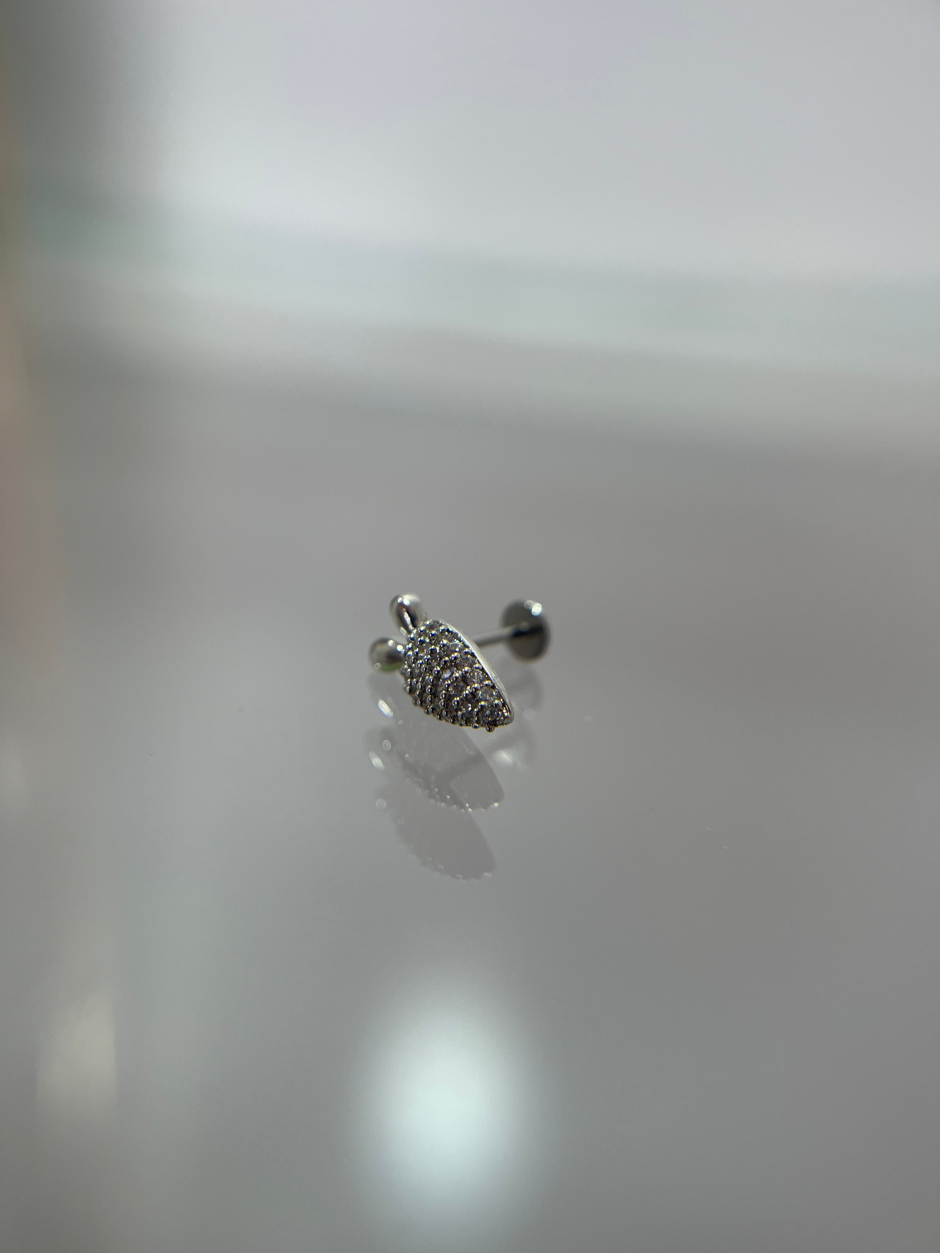 Piercings zanahoria (cierre plano)