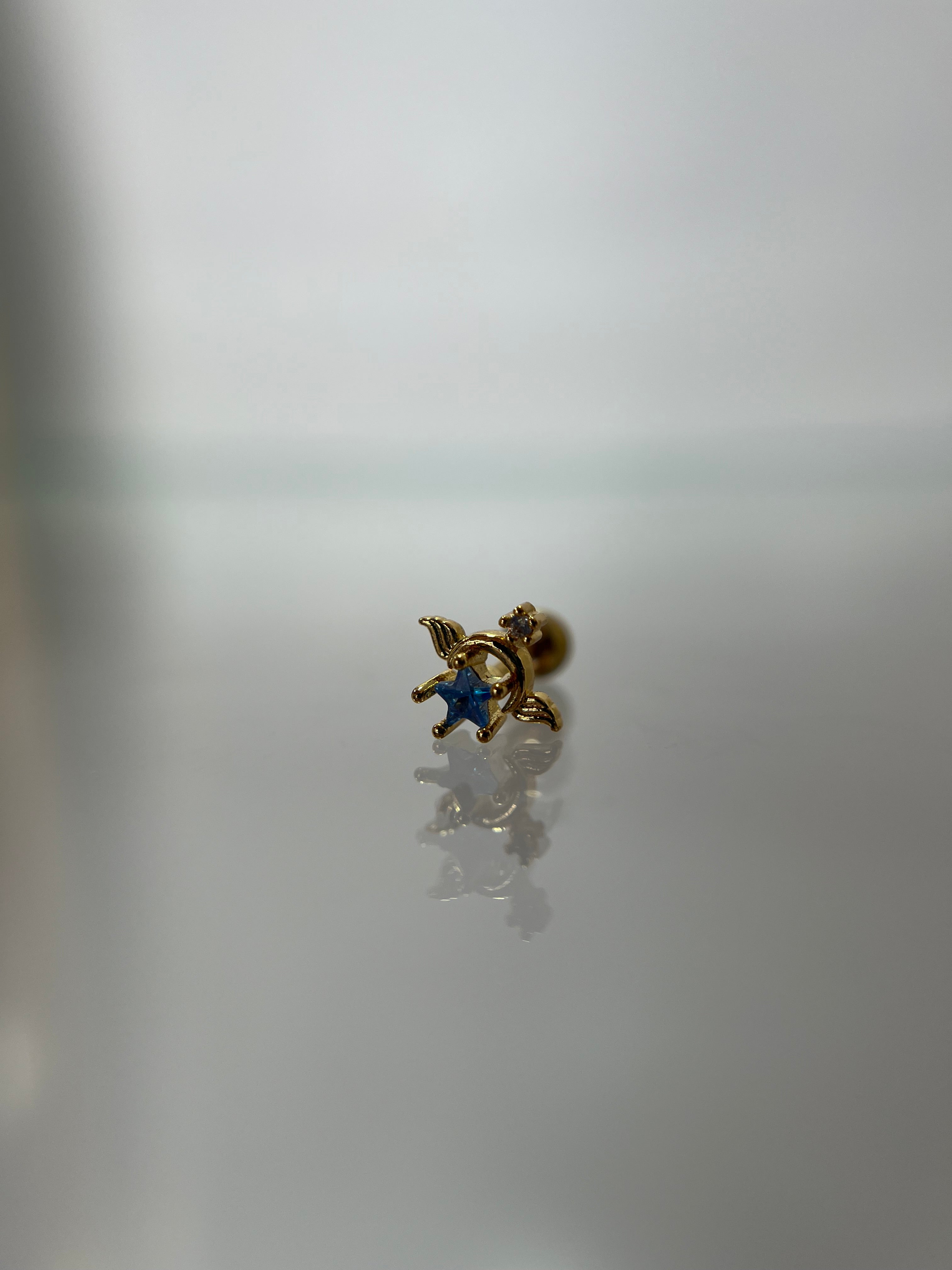 Piercings estrella (cierre esfera)