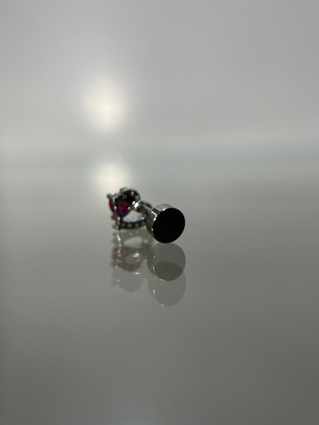 Piercings corazón (cierre plano)