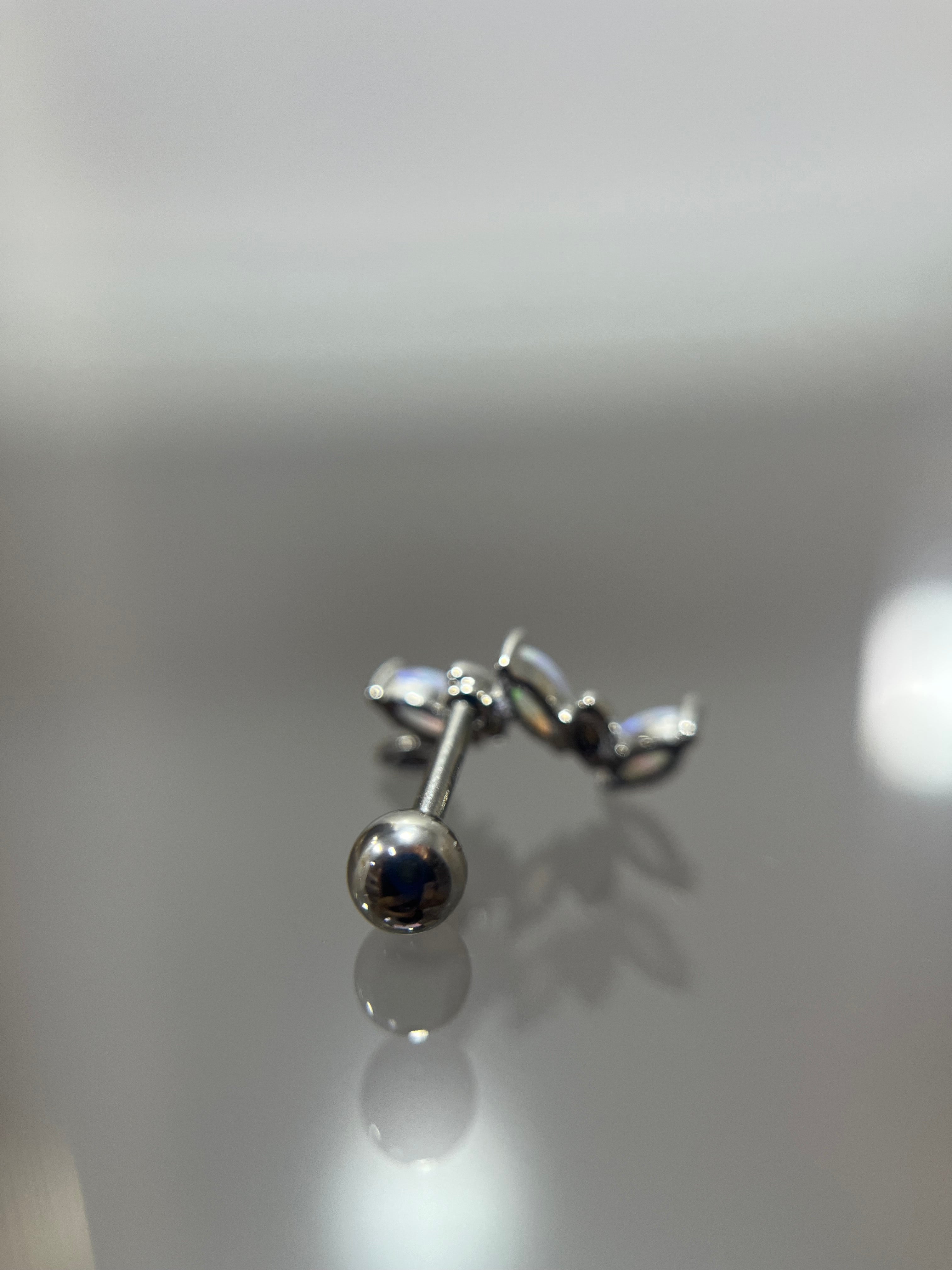 Piercings pétalos(cierre esfera)