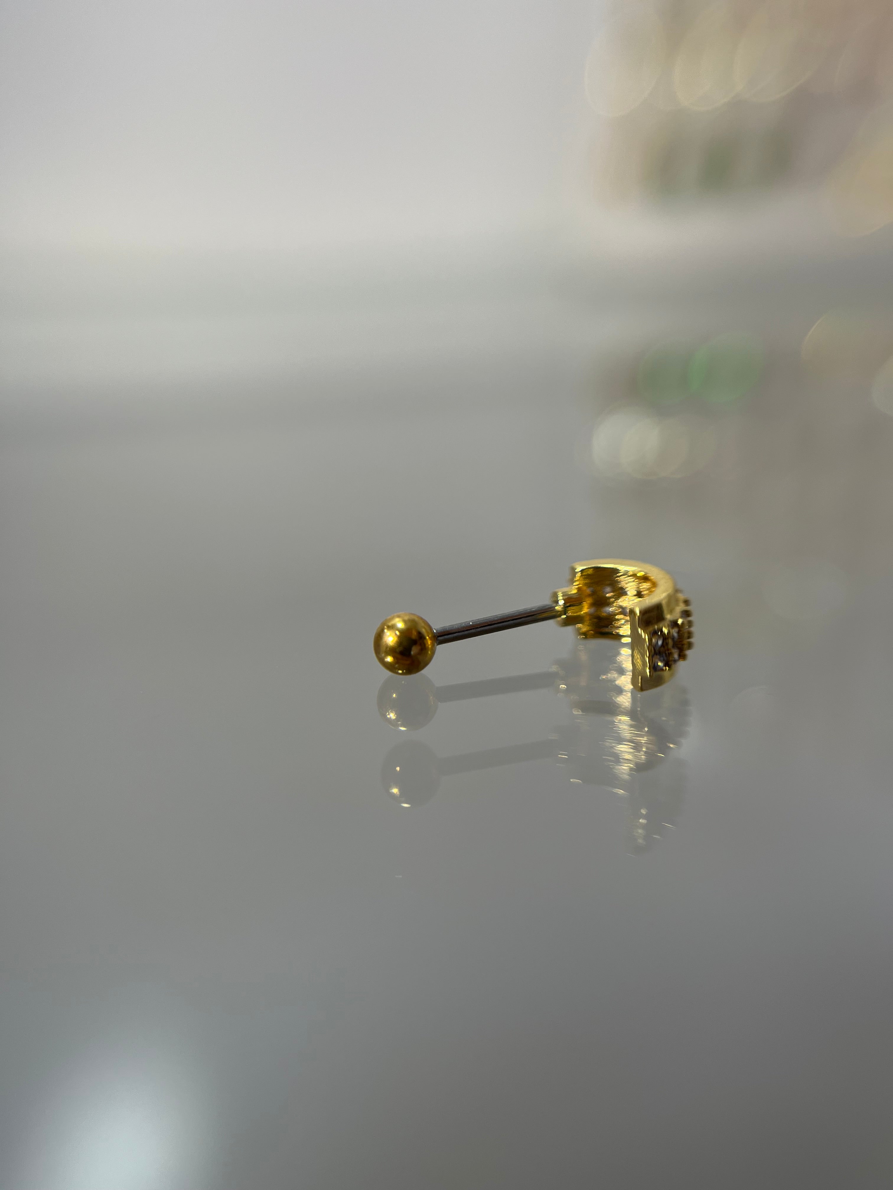 Piercings mini curva (cierre esfera)