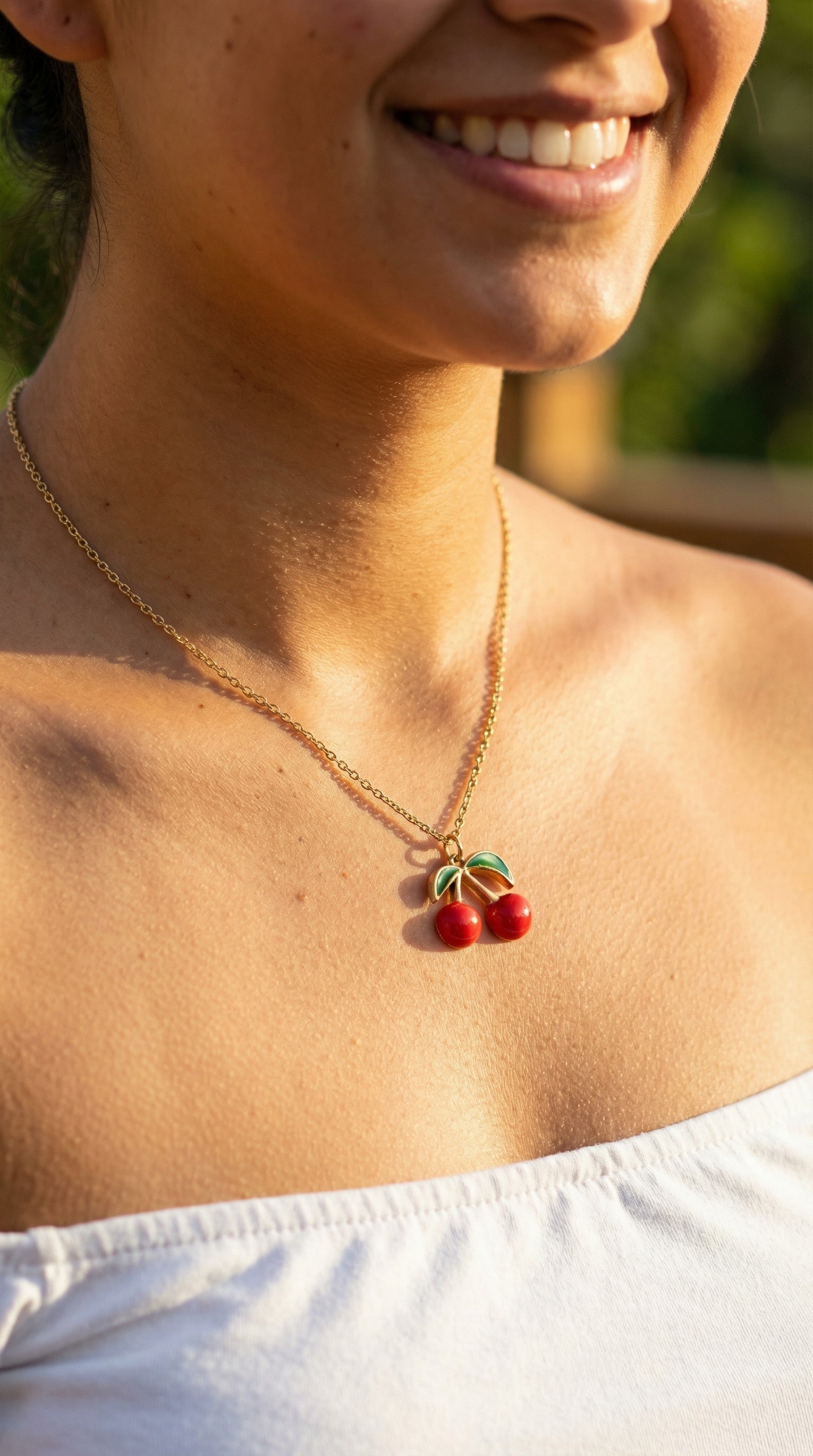 Collar cherry dorado