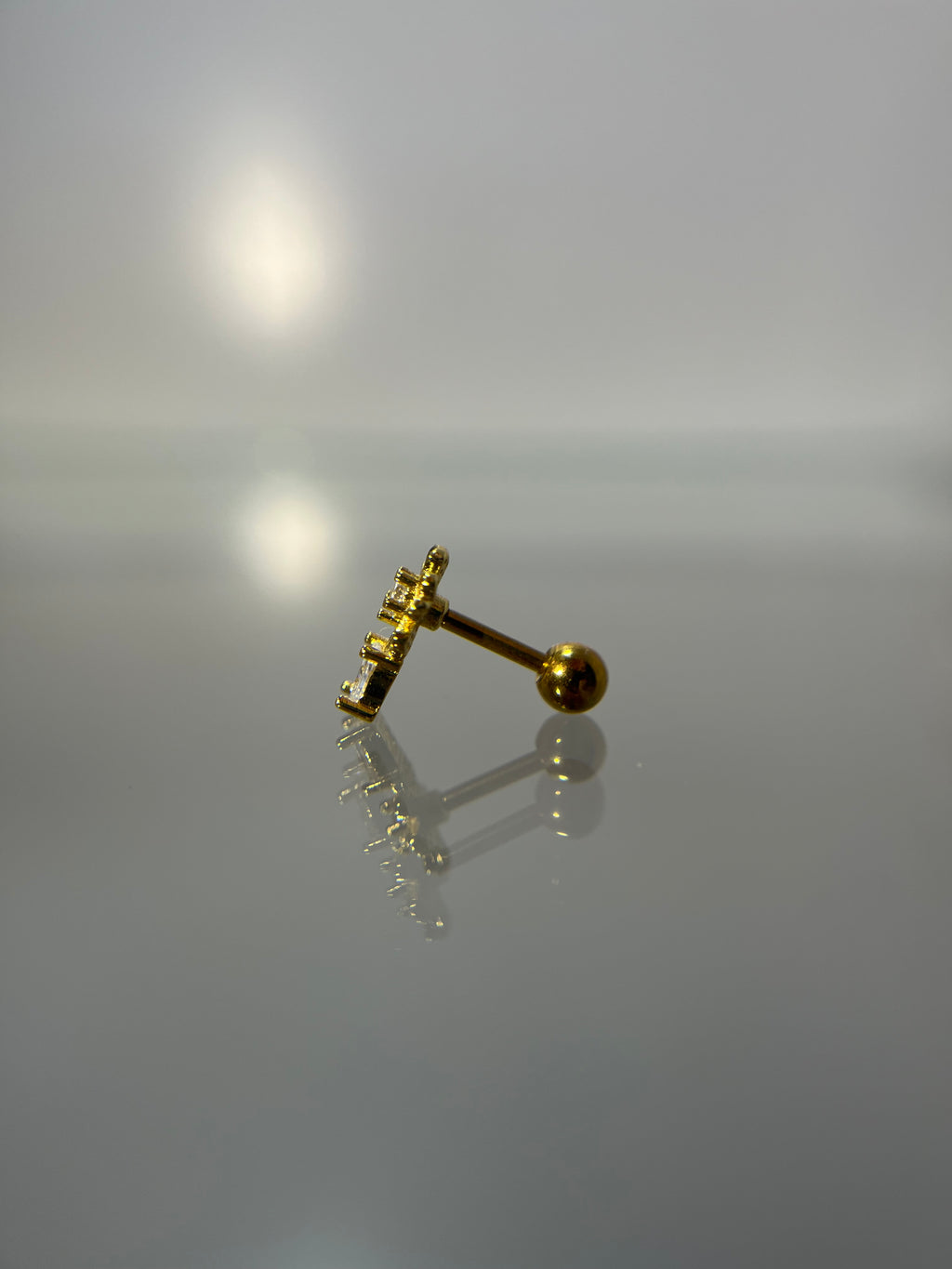 Piercings flor (cierre esfera)