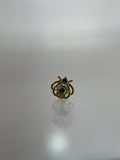 Piercing escarabajo titanium dorado (cierre bolilla)