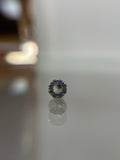 Piercings círculo con diamante (cierre esfera)