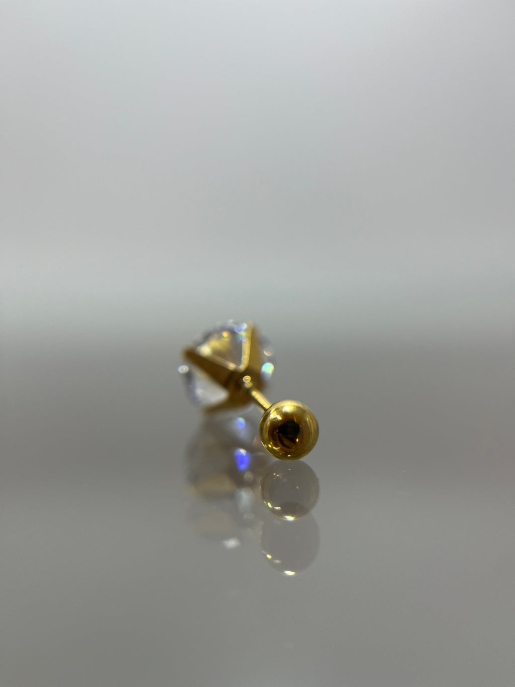 Piercings titanium dorado (cierre bolilla)