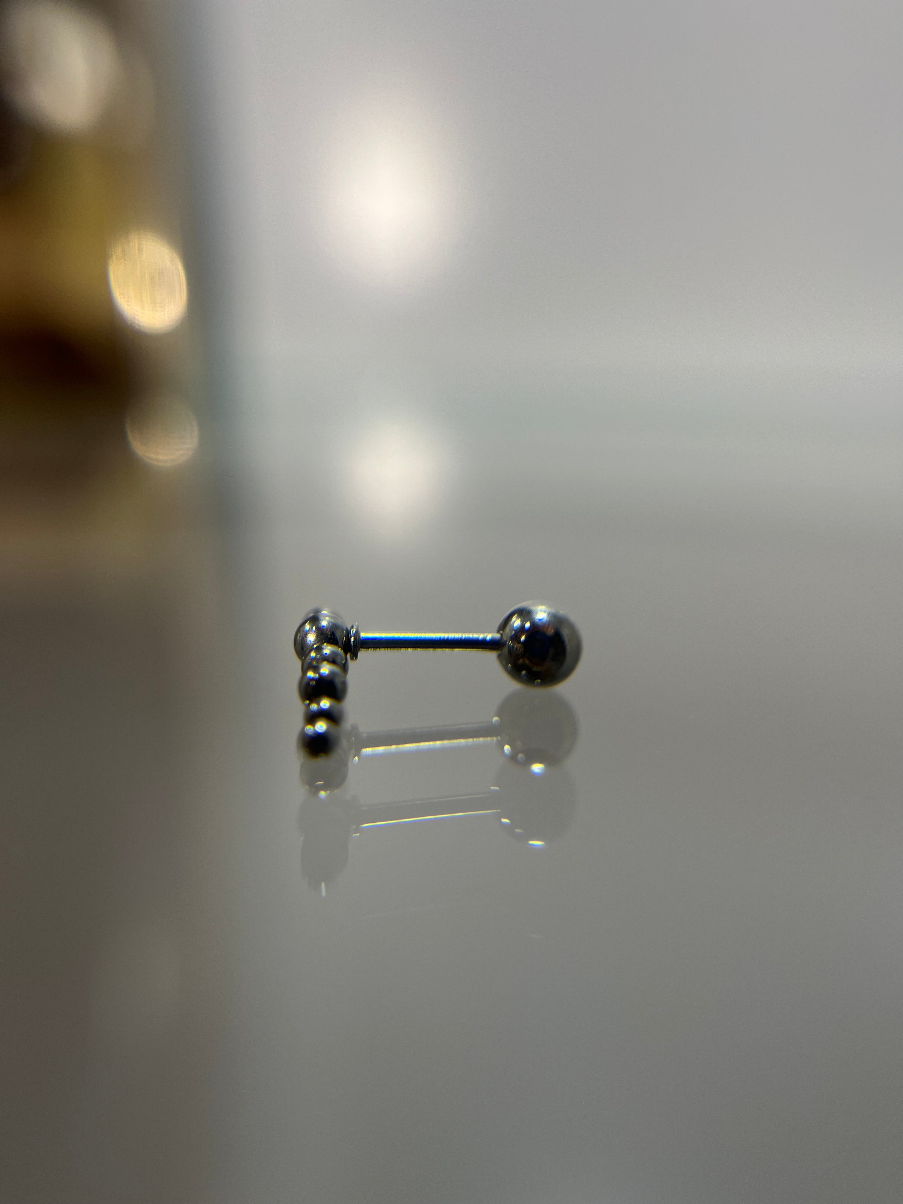 Piercings bolitas largo (cierre esfera)