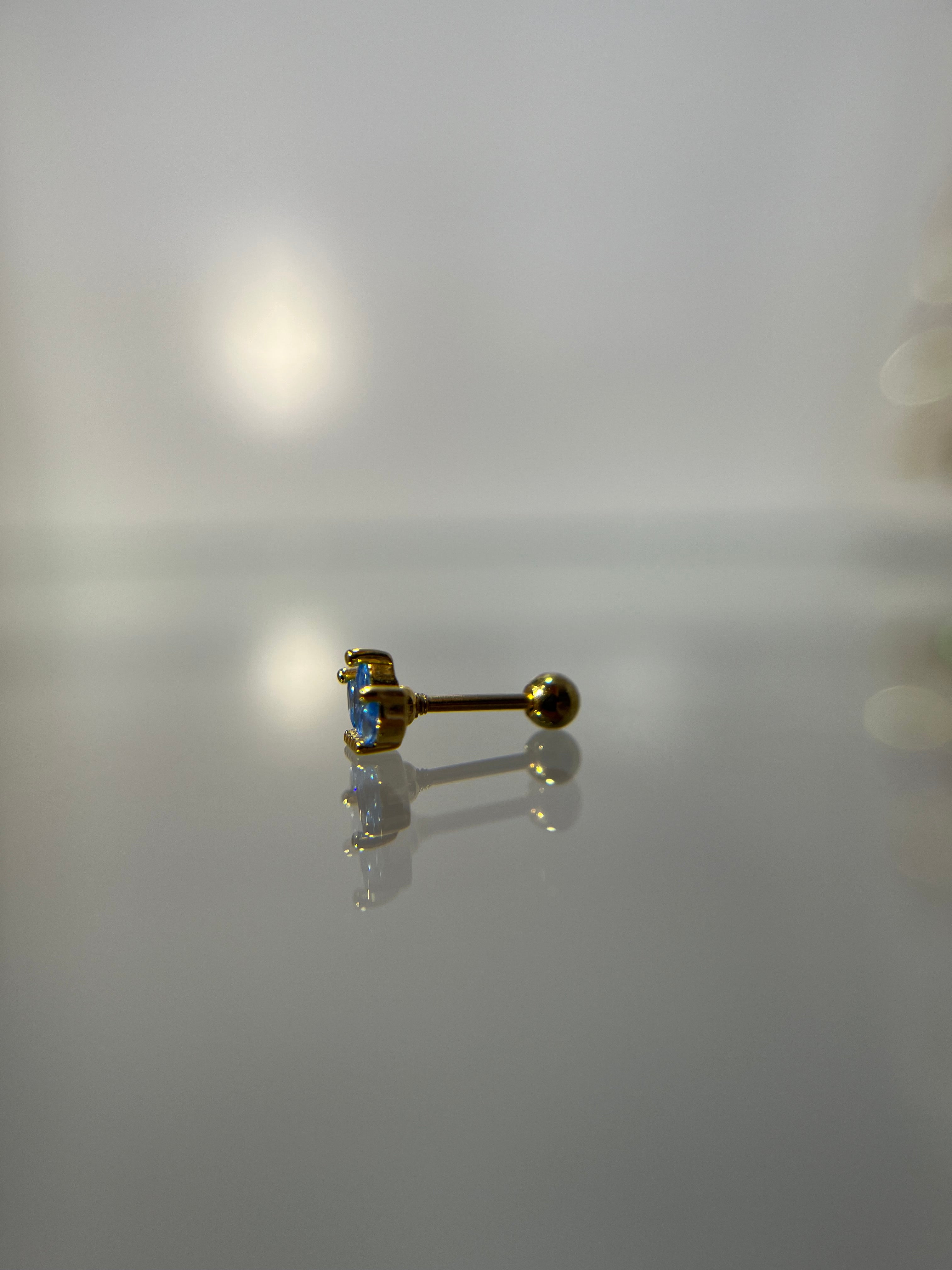 Piercings loto celeste (cierre esfera)