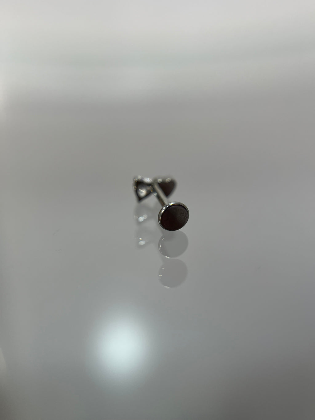 Piercings corazón doble (cierre plano)