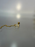 Piercings cadena diamante (cierre esfera)