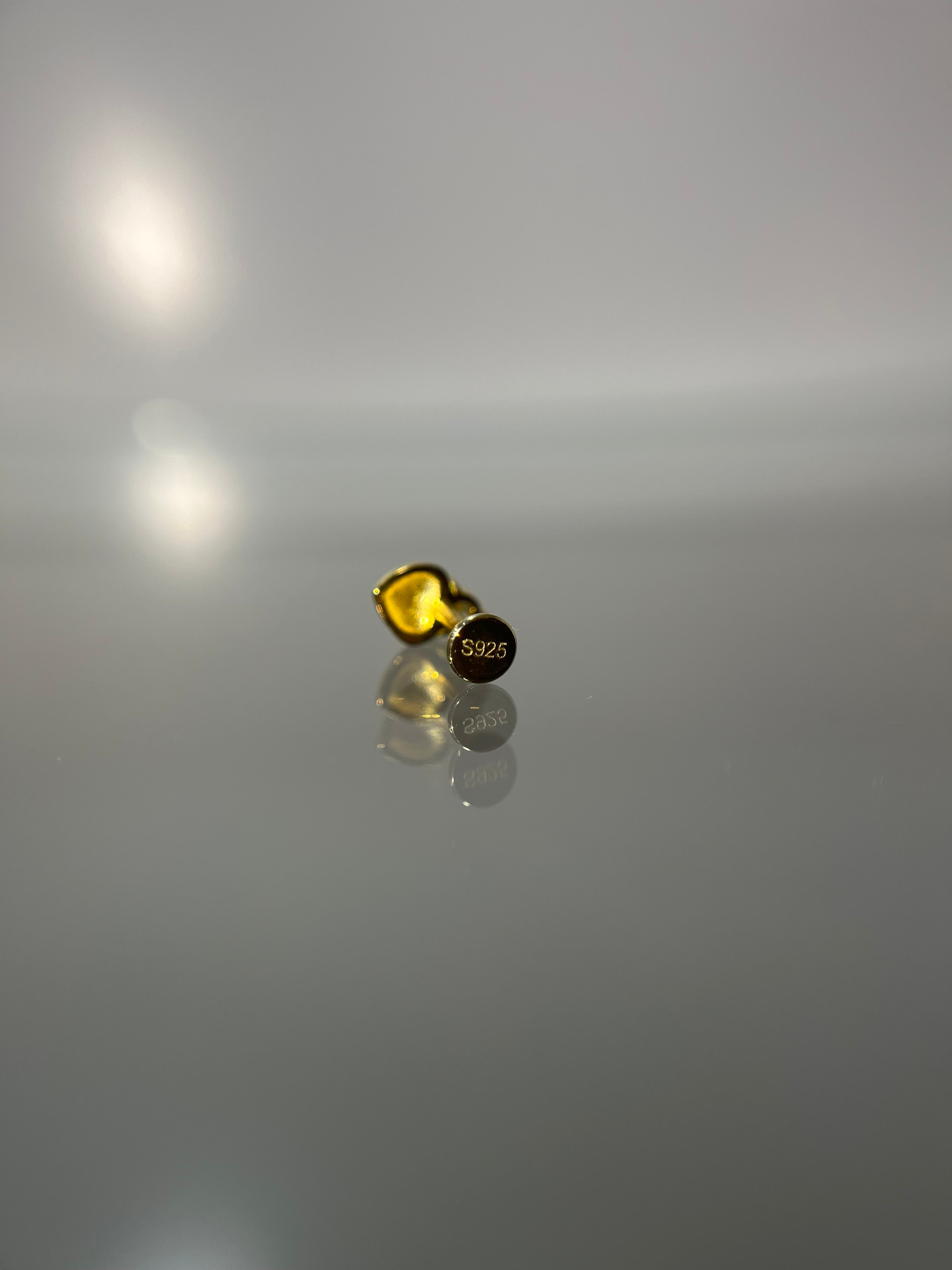 Piercings corazón (cierre plano)