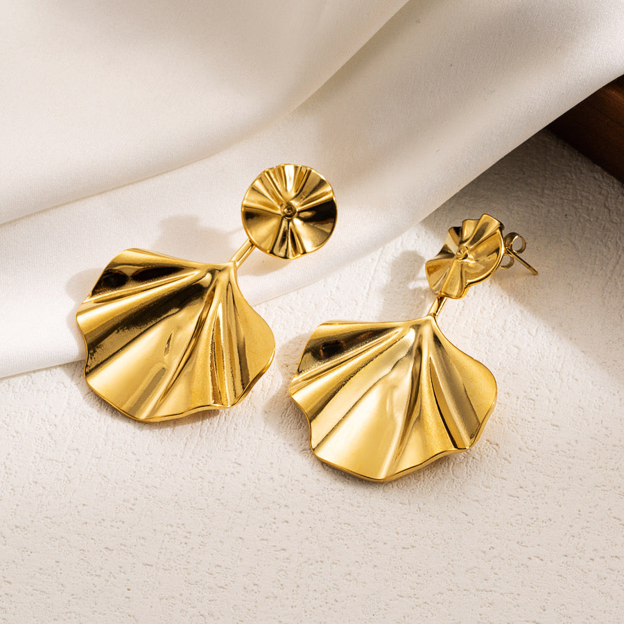 Aretes de Flor hoja