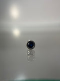 Piercings brillo azul (cierre esfera)