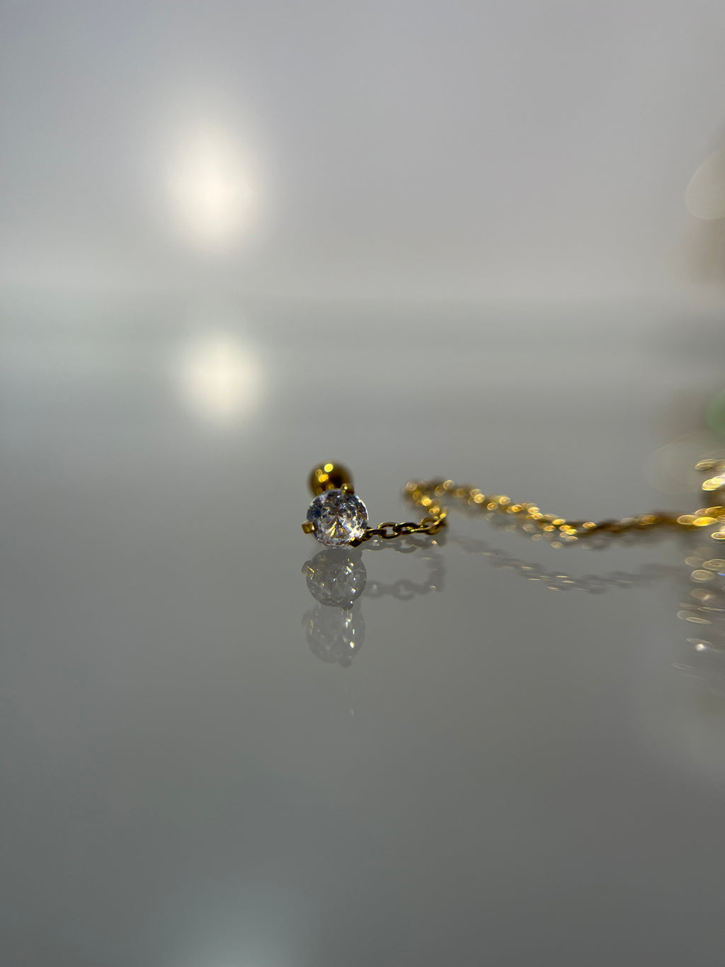 Piercings colgante flor (cierre esfera)