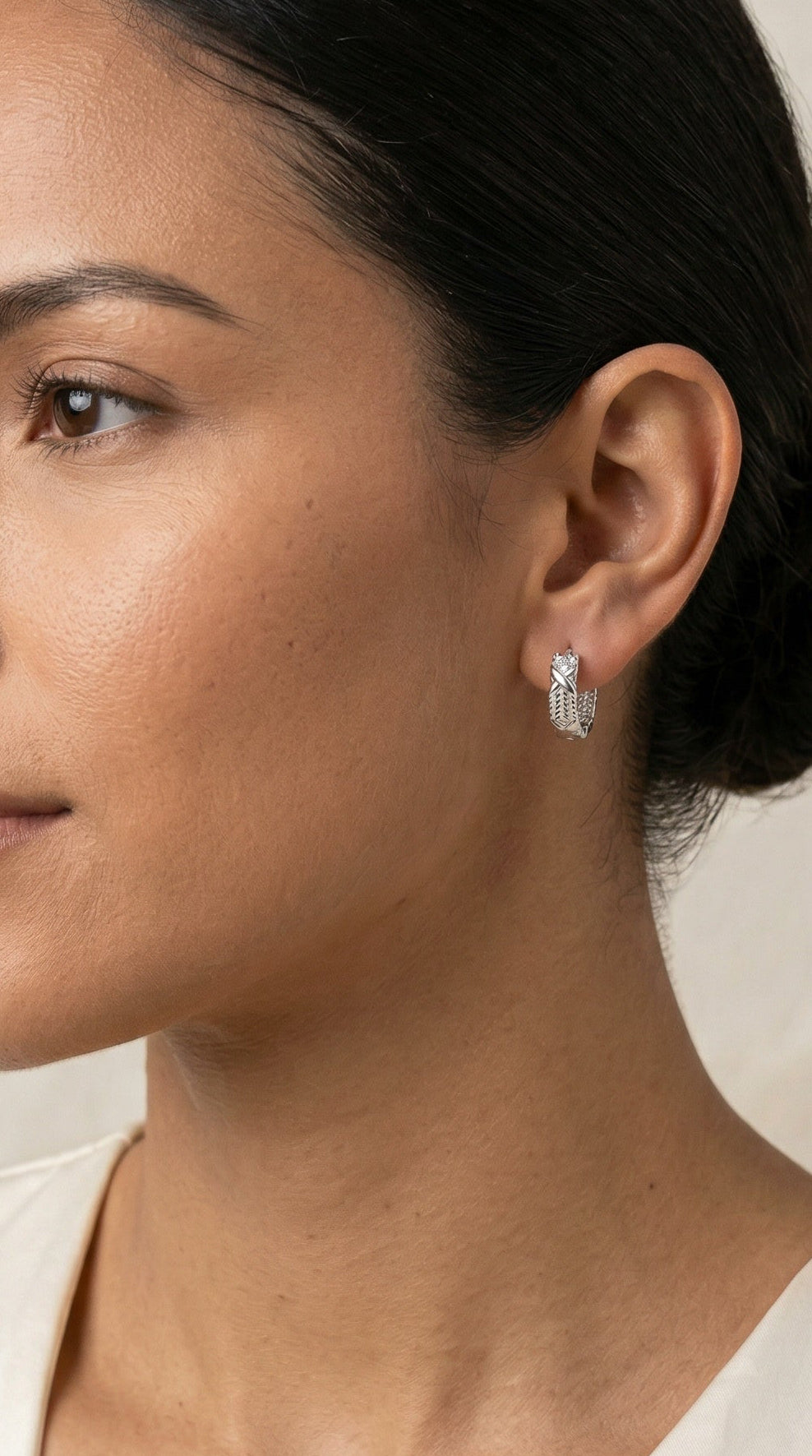 Argollas color plata