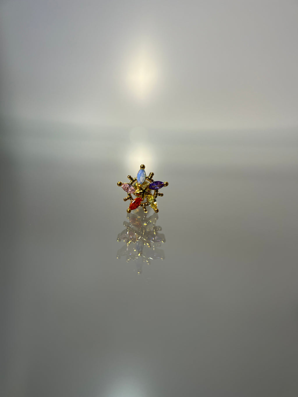 Piercings estrella (cierre esfera)