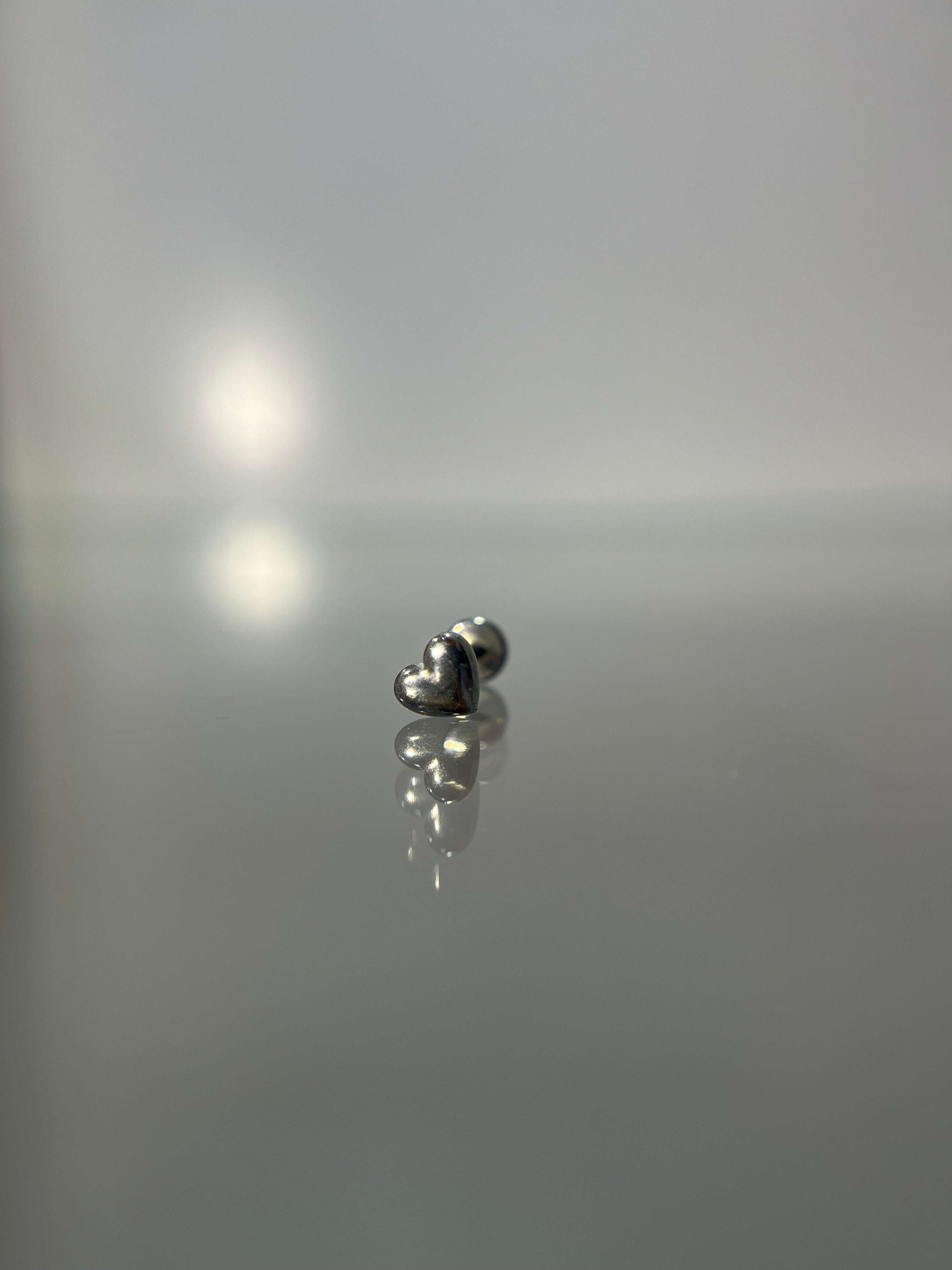 Piercings mini corazón (cierre plano)