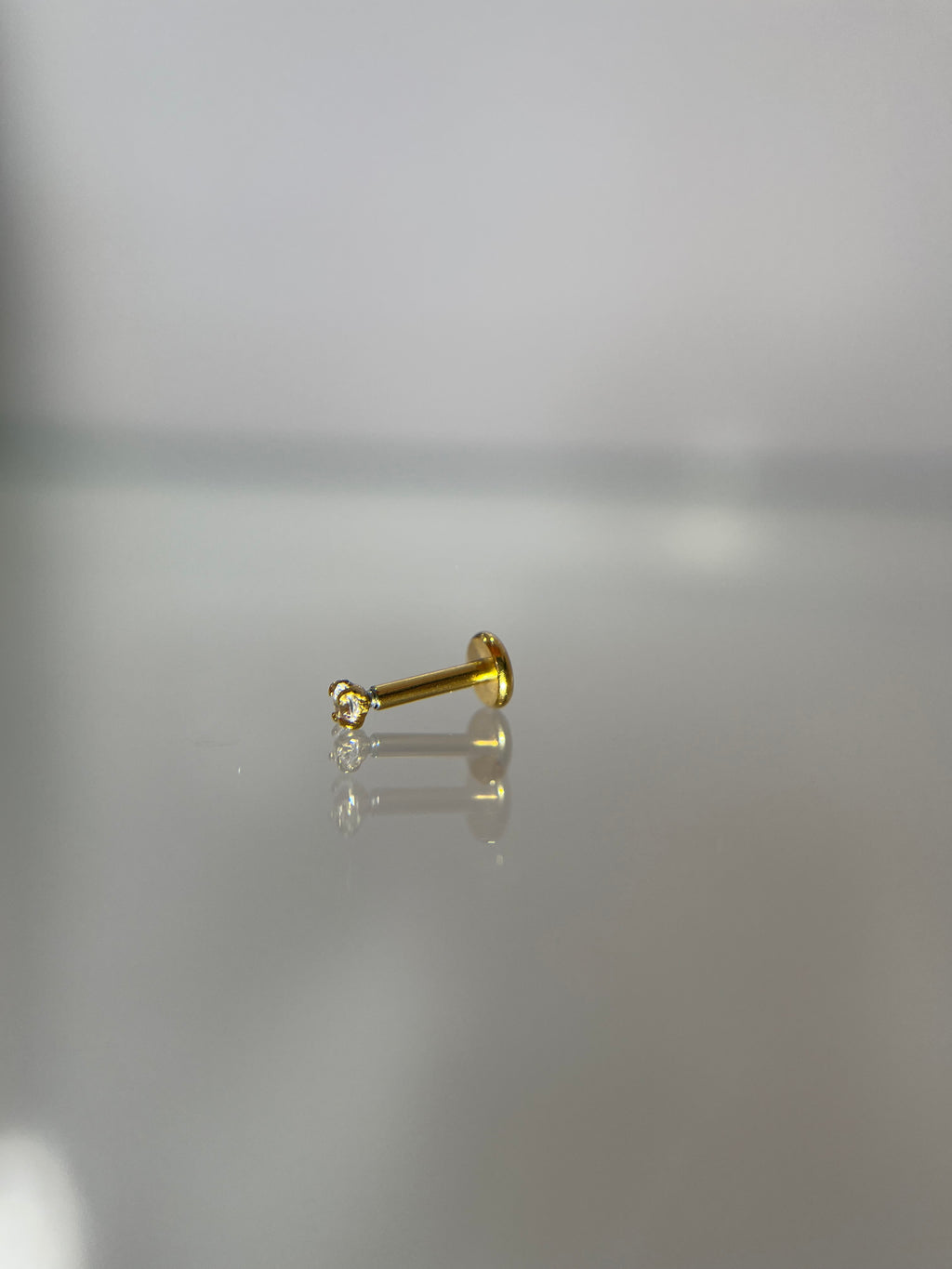 Piercings con cristal  (cierre plano)
