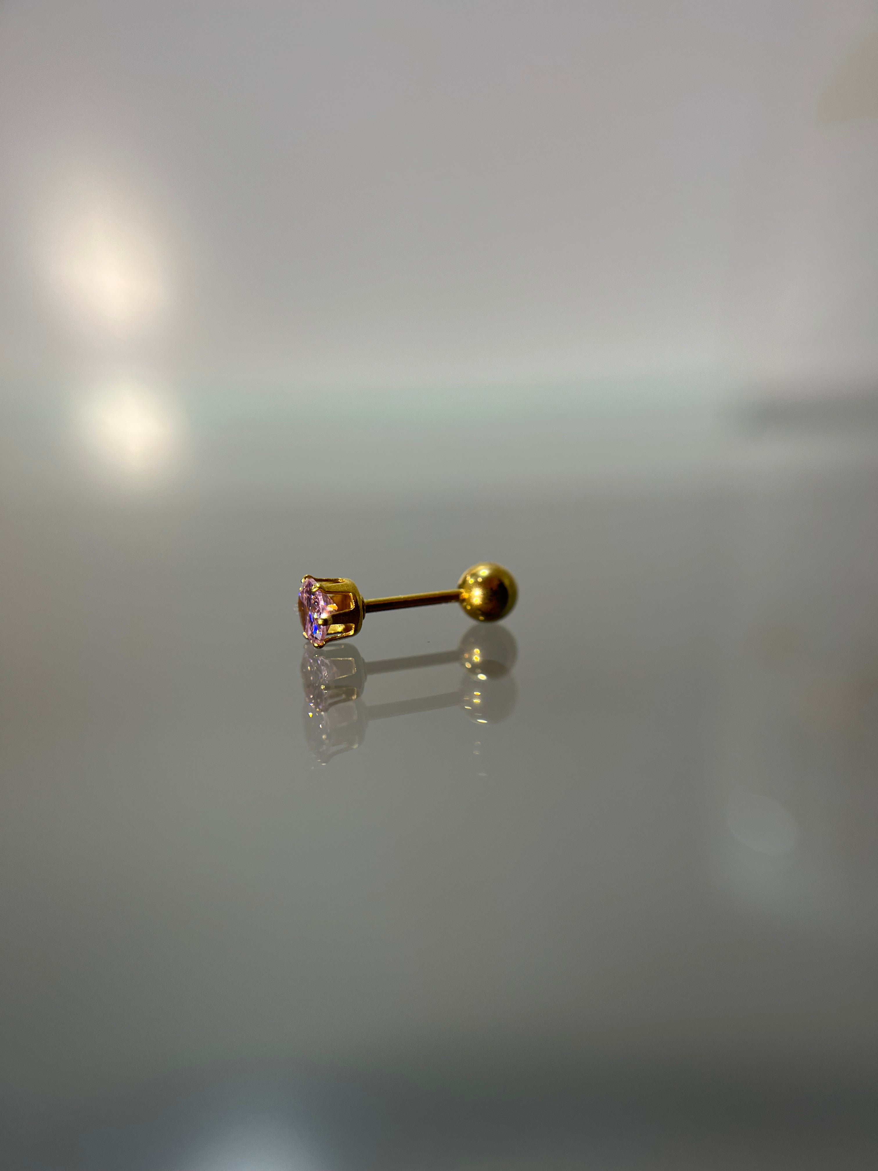 Piercings brillo mediano (cierre esfera)