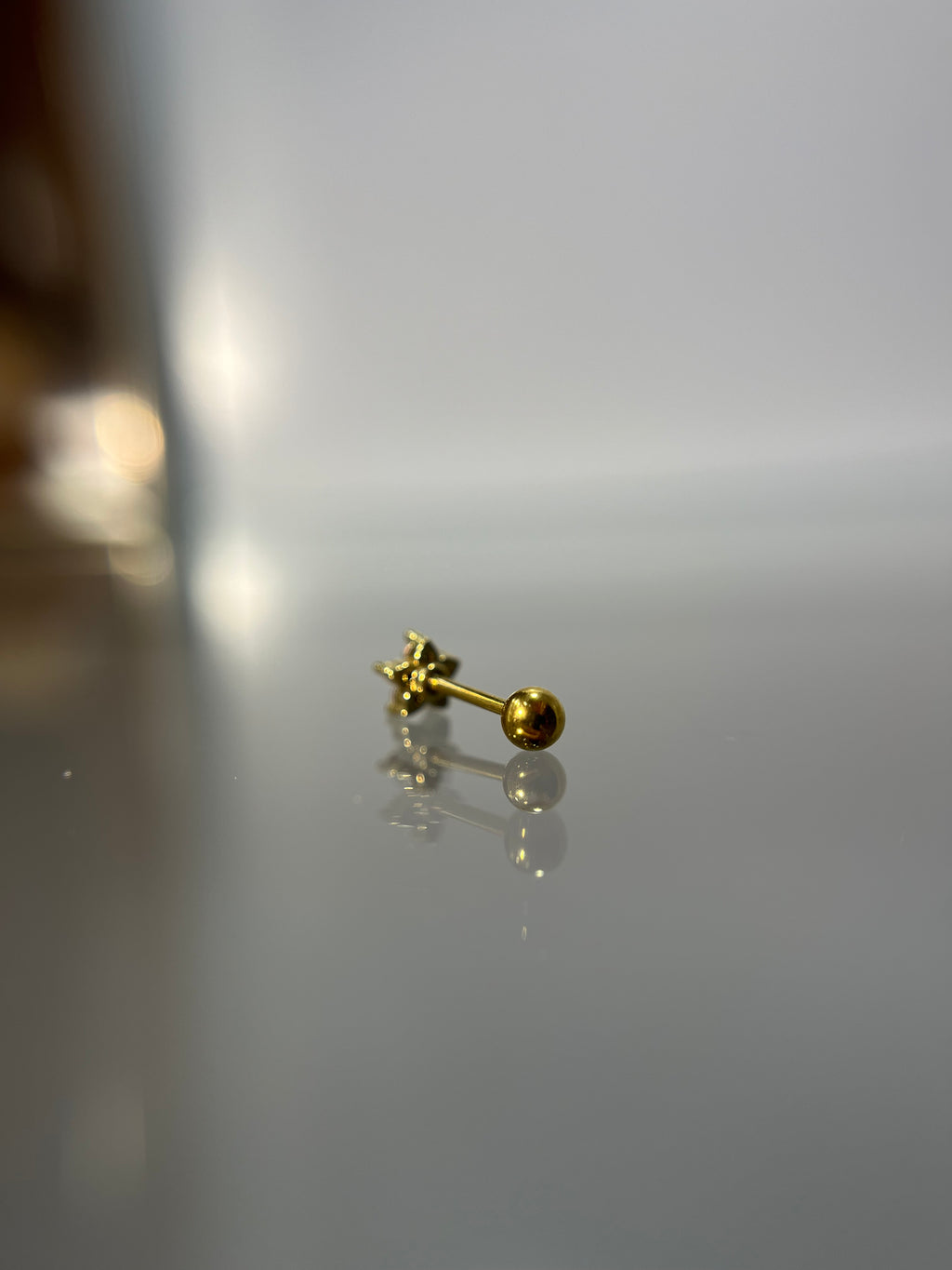 Piercings flor (cierre esfera)