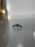 Piercings circonitas azules (cierre esfera)