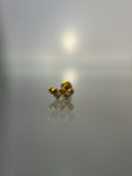 Piercings corazón (cierre plano)