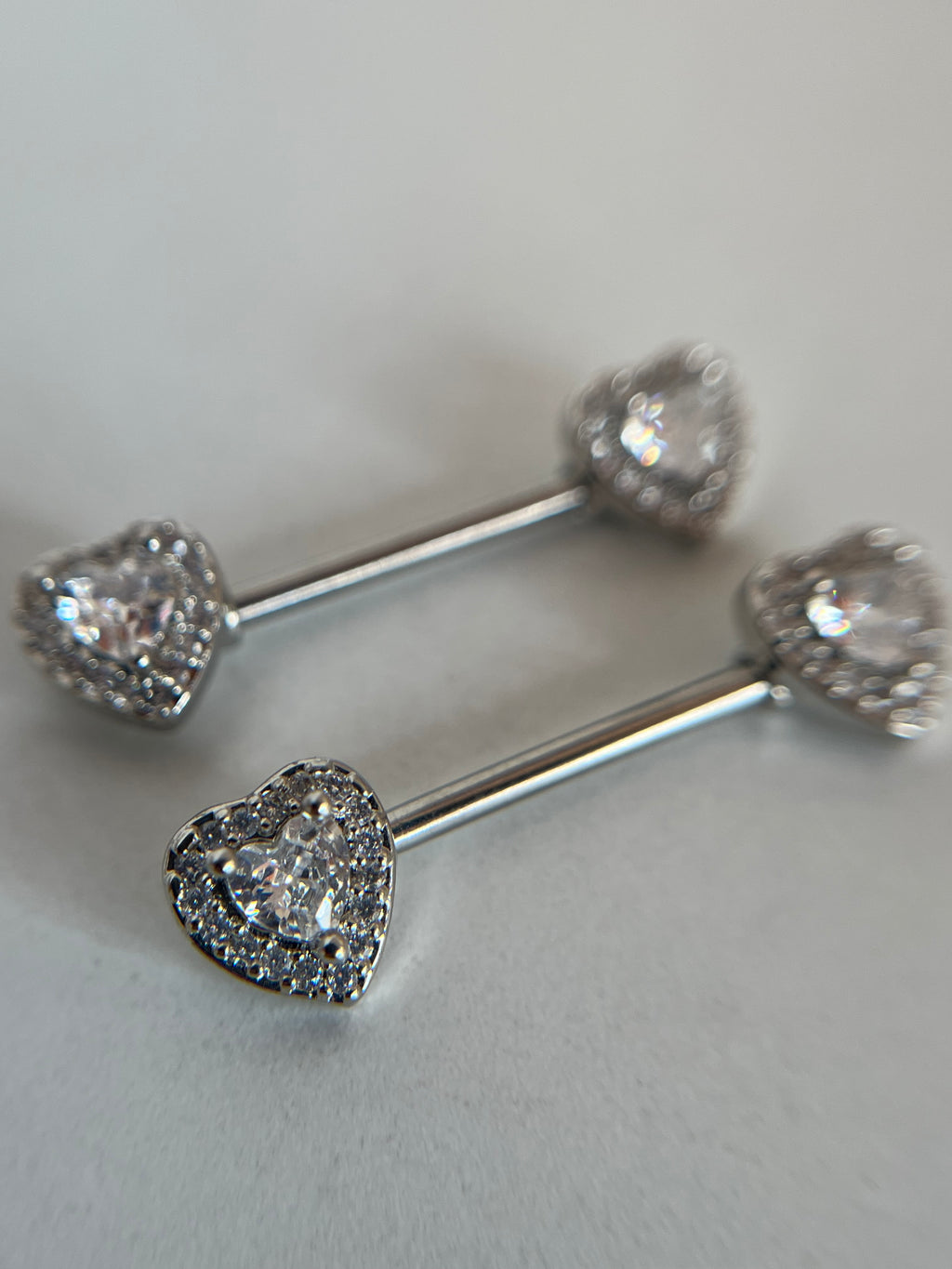 Piercings Pezones corazones