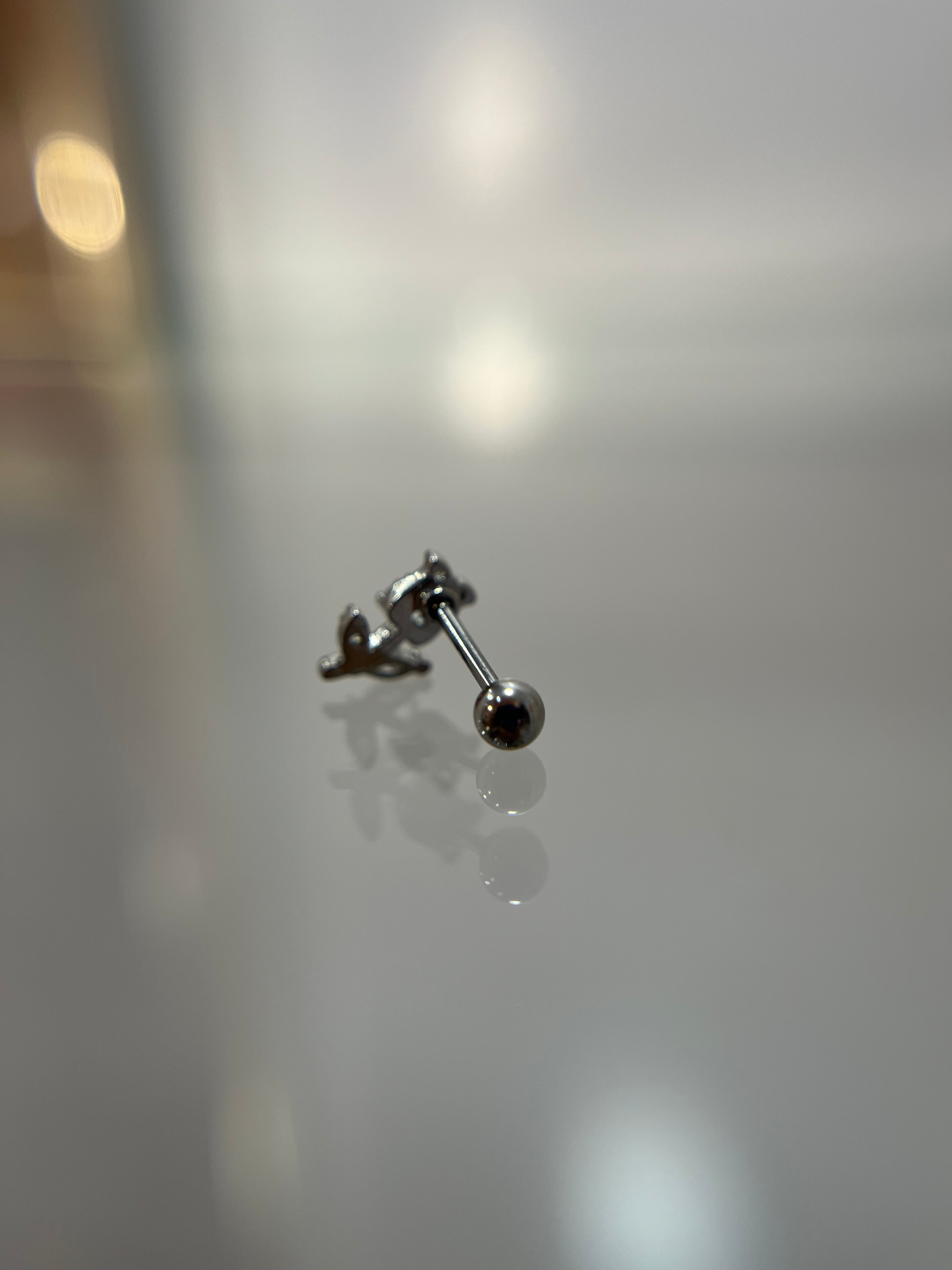 Piercings tulipán diamantes (cierre esfera)
