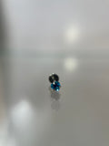 Piercings Cristal Azul (cierre plano)