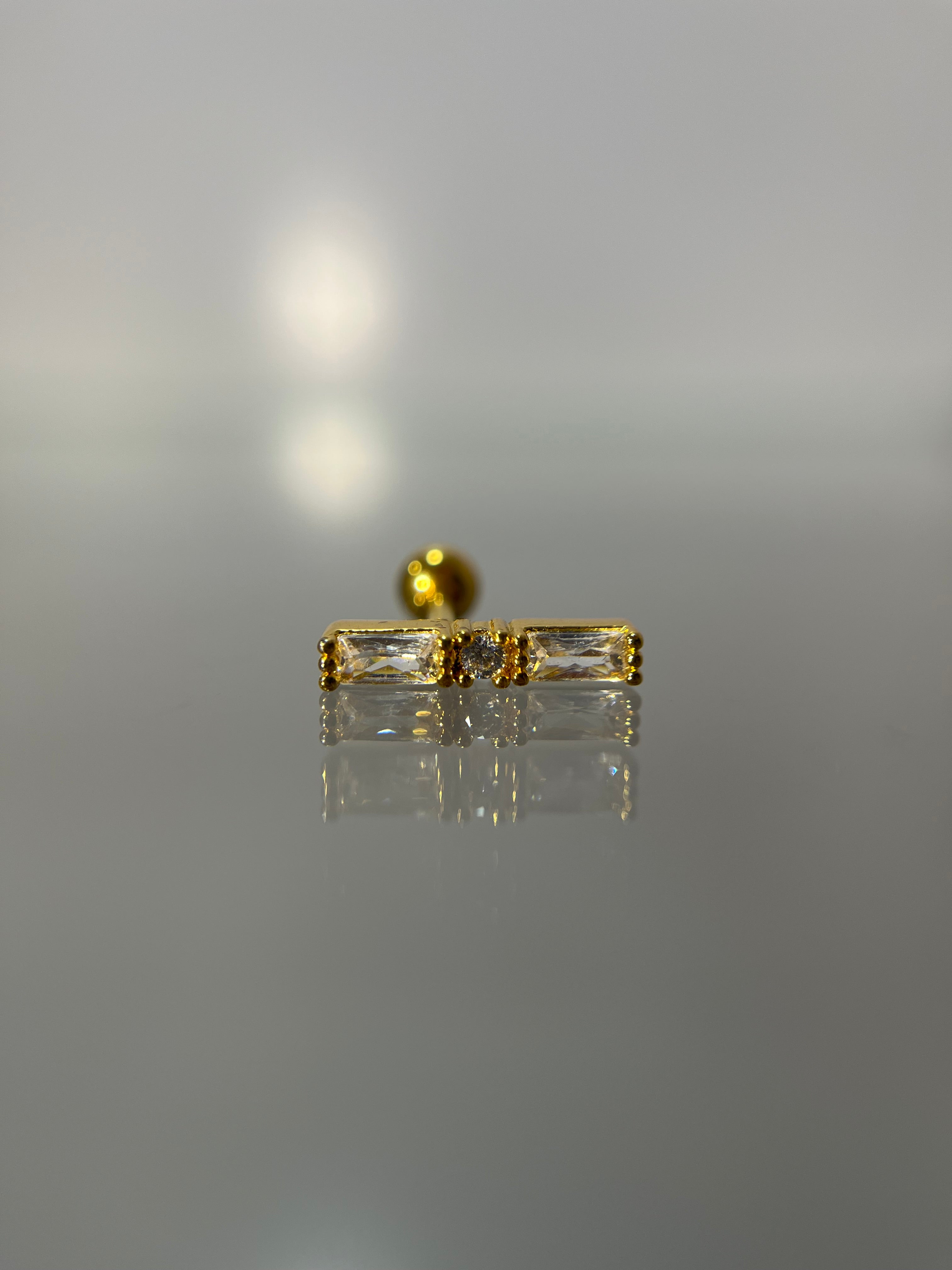 Piercings bambú (cierre esfera)
