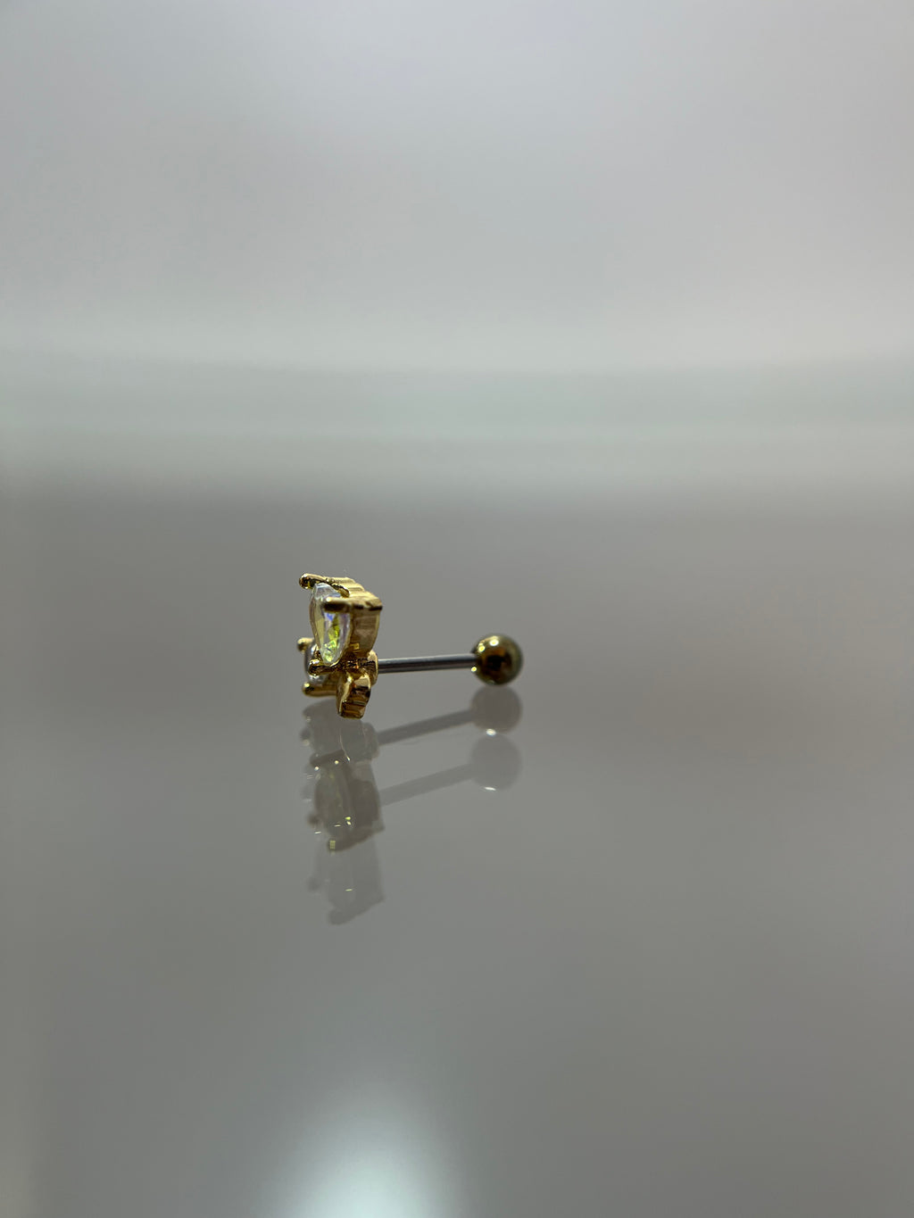 Piercings corazones (cierre esfera)