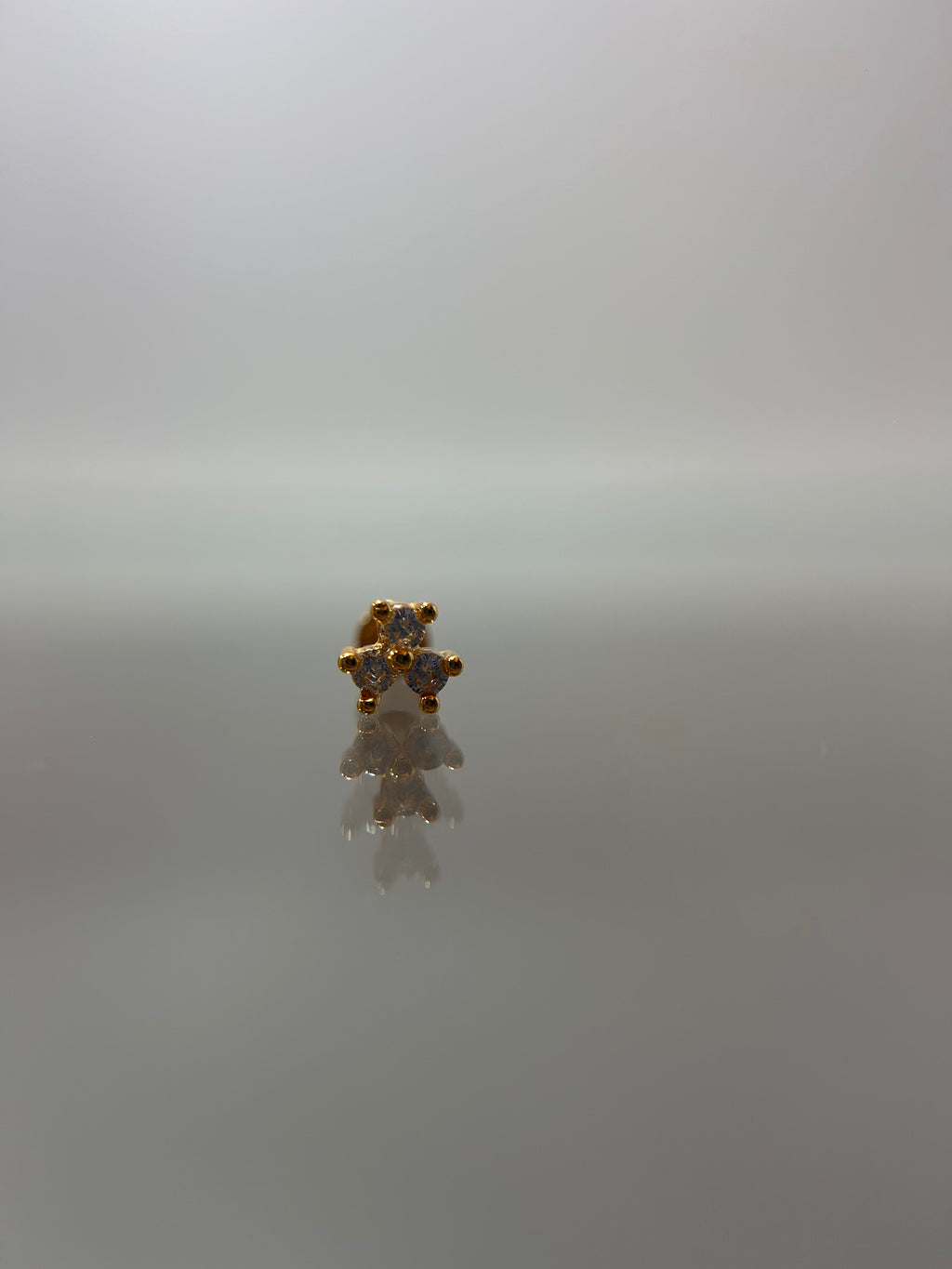 Piercings diamantes (cierre plano)