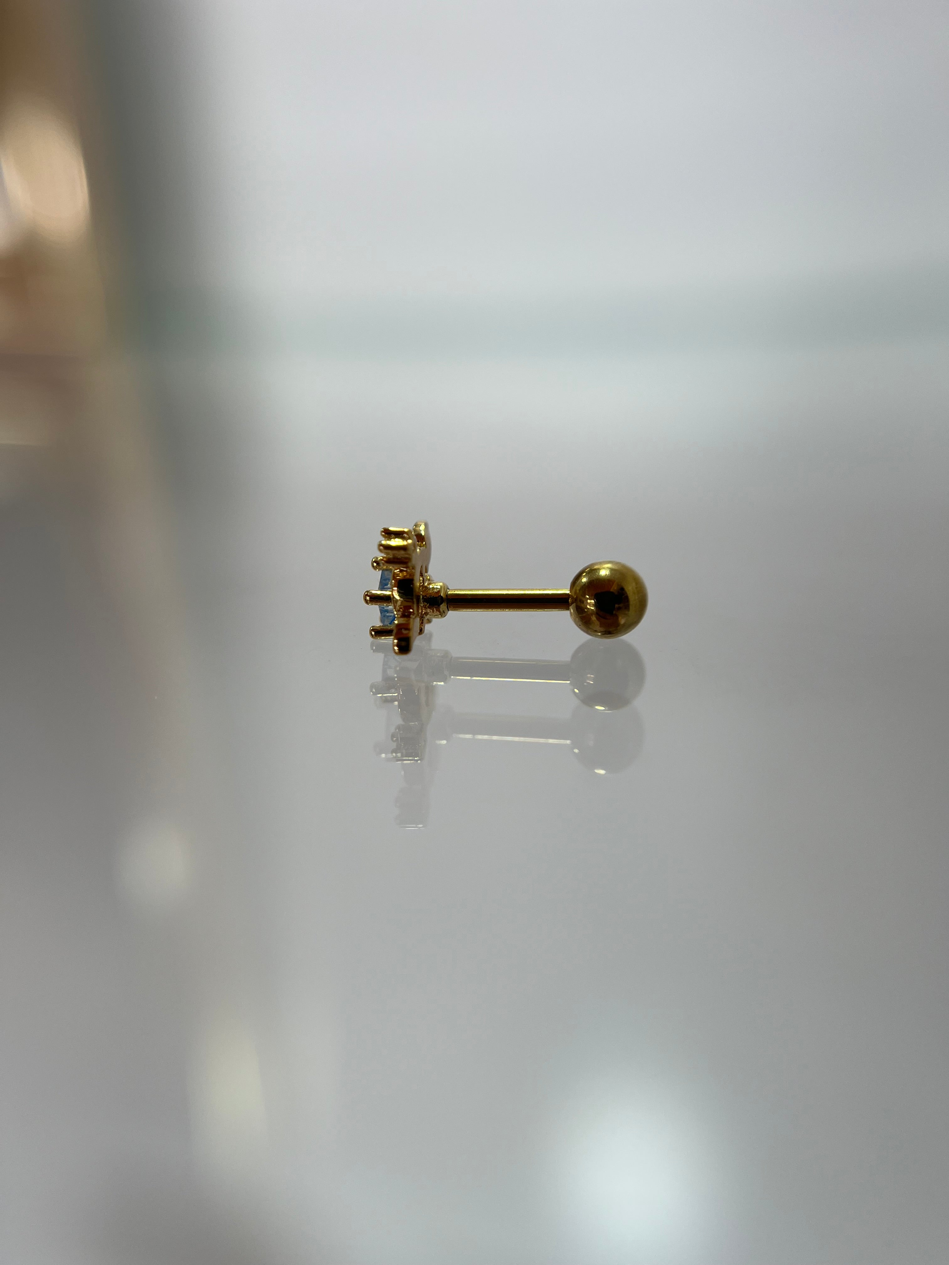 Piercings estrella (cierre esfera)