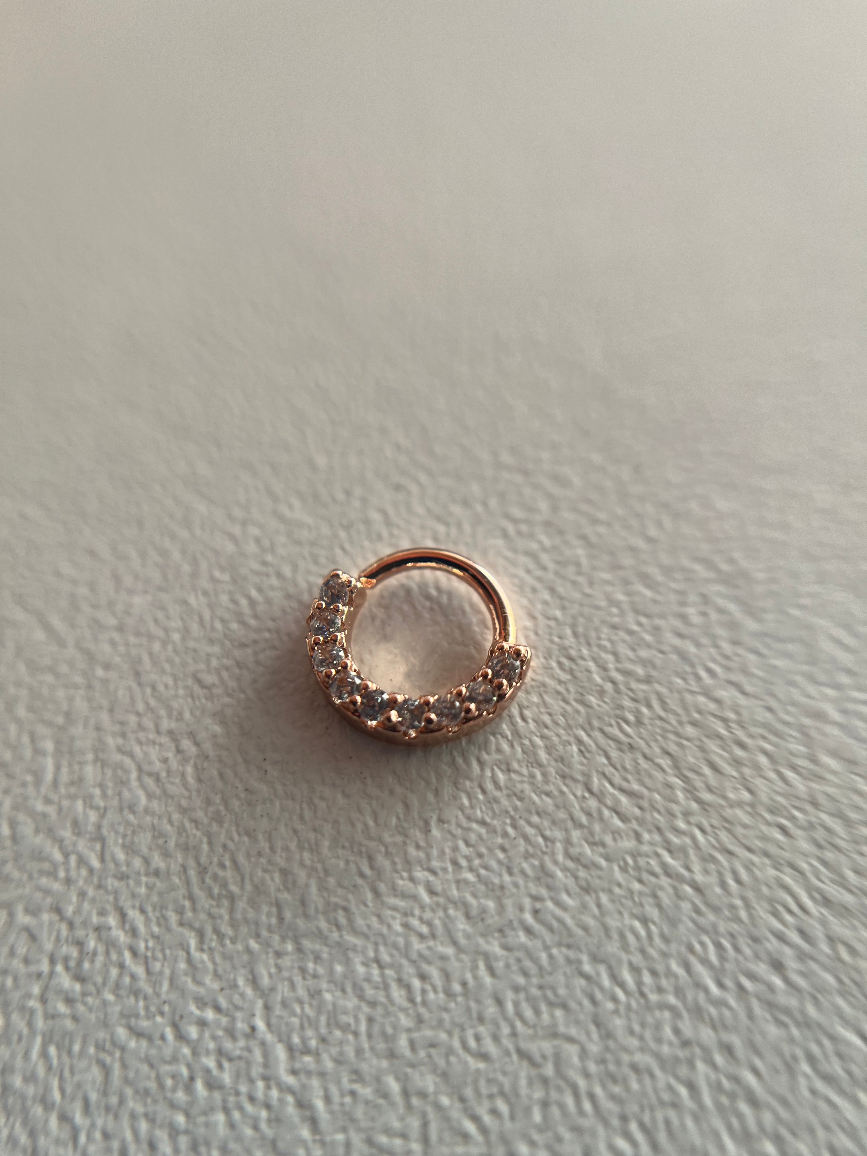Piercings rosa palo