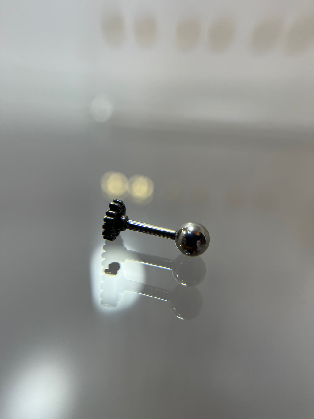 Piercings flor (cierre esfera)