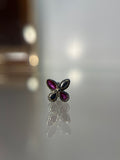 Piercings mariposa (cierre plano)