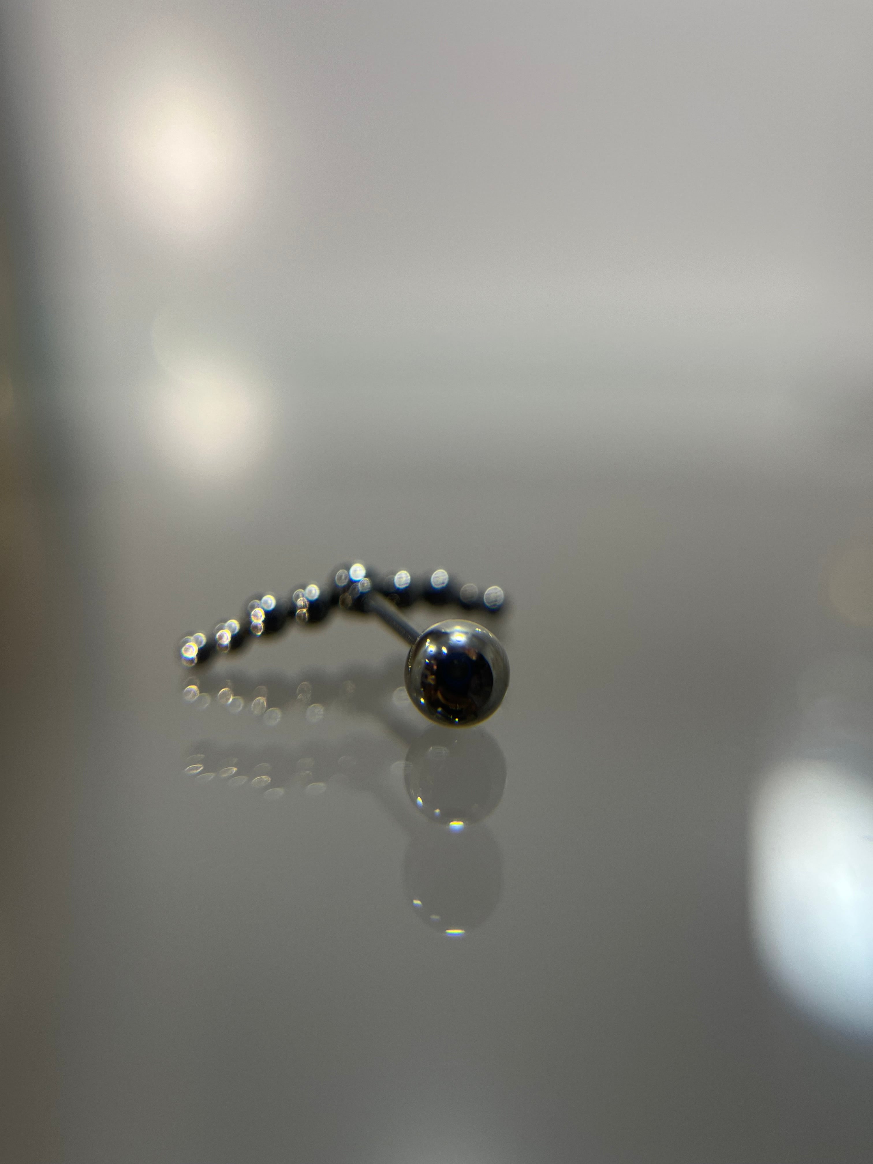 Piercings bolitas largo (cierre esfera)