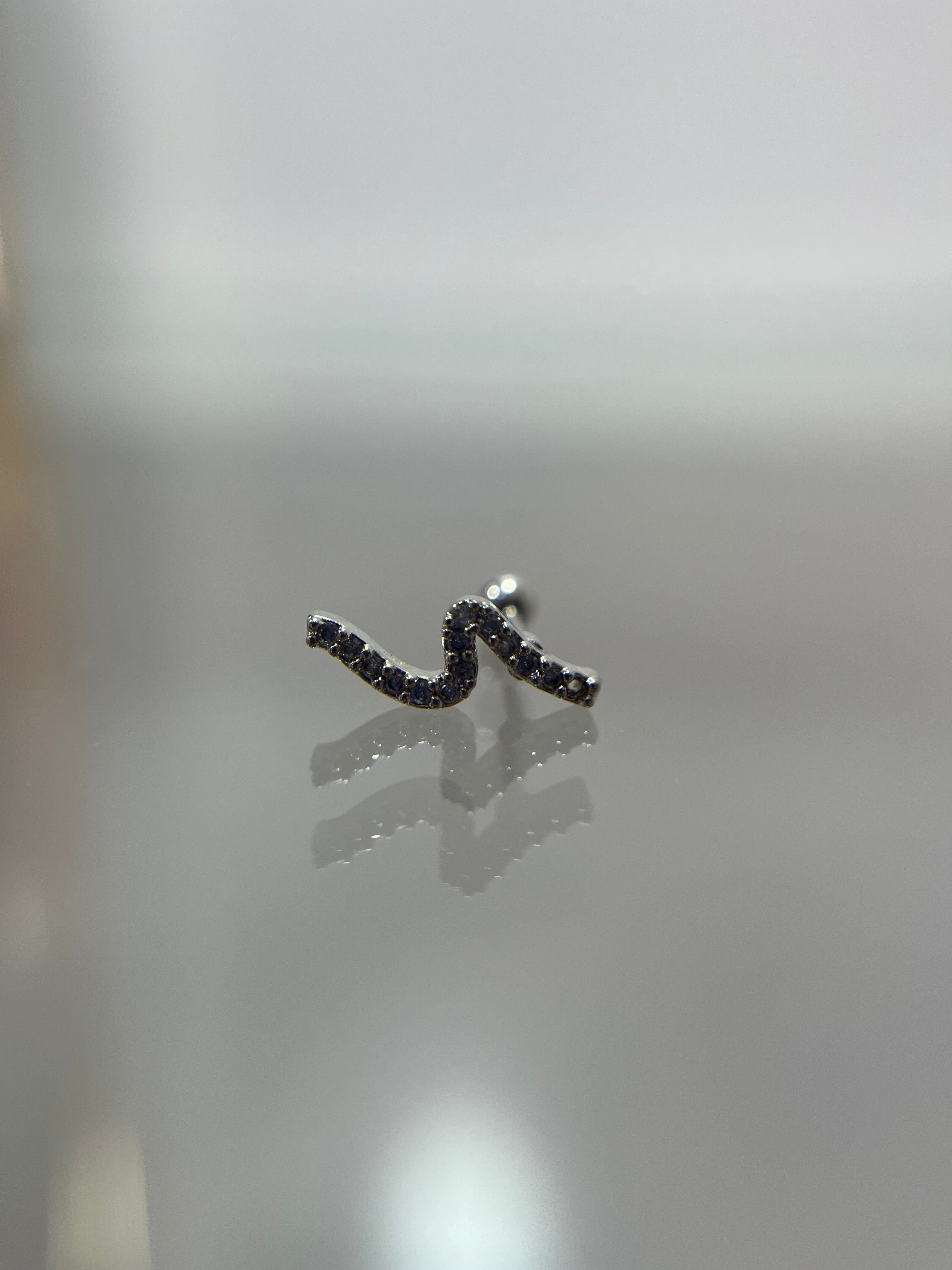 Piercings ondulado (cierre esfera)