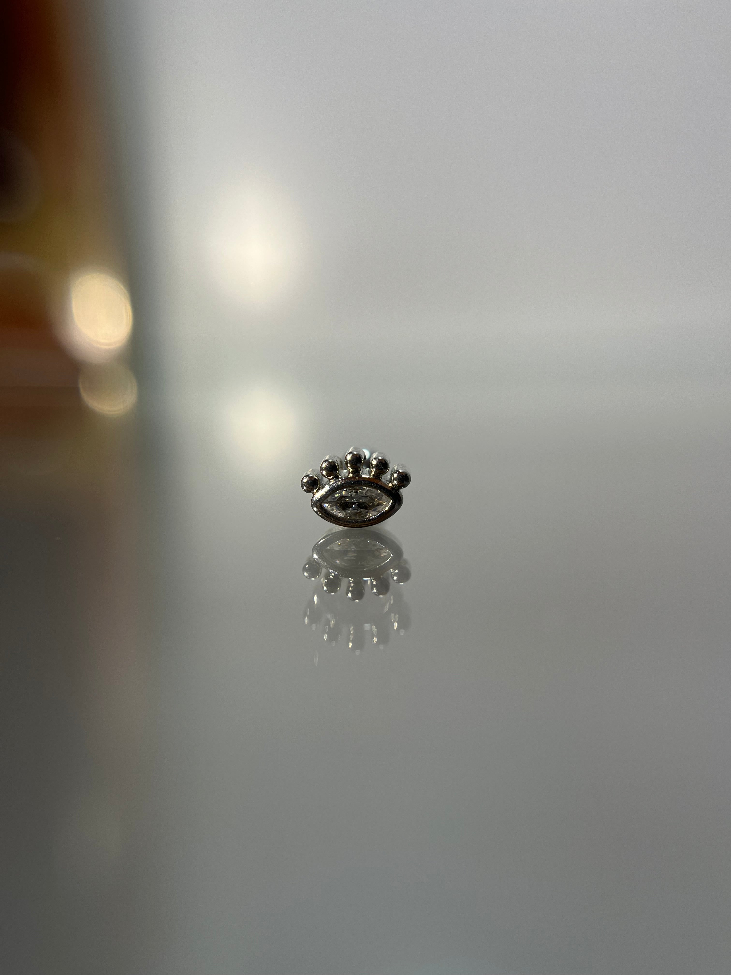 Piercings ojo diamante (cierre esfera)