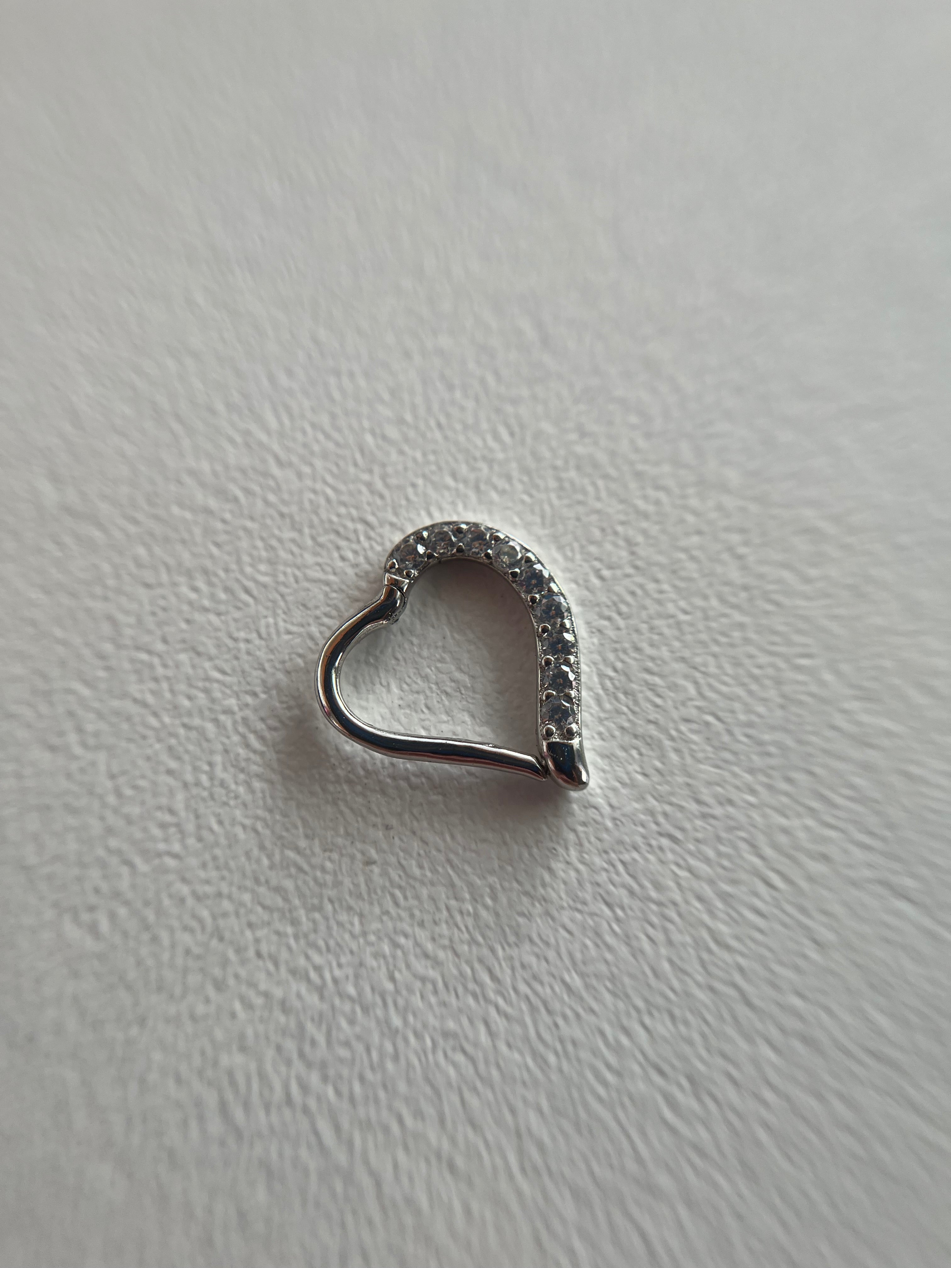 Piercings corazón